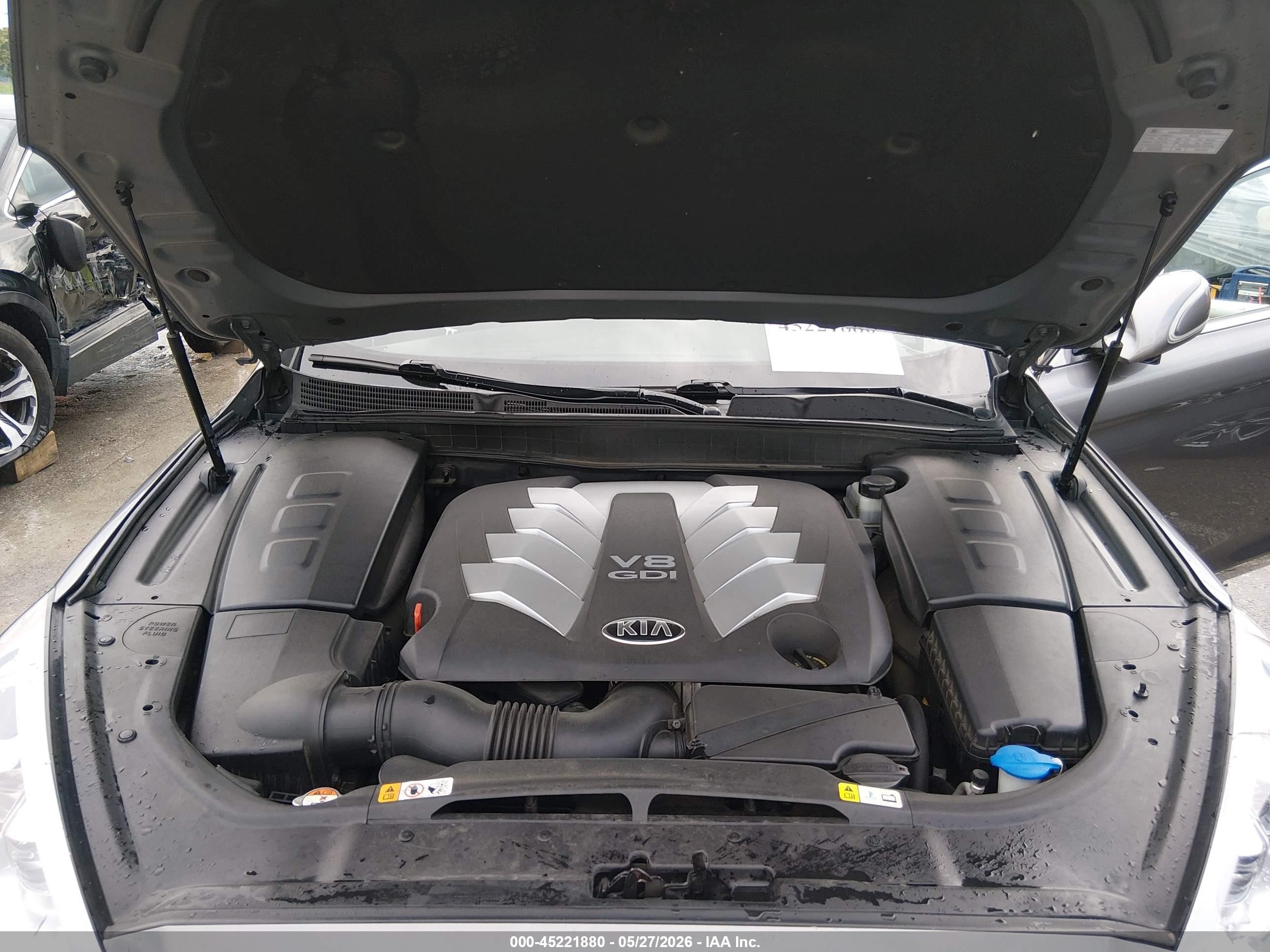 2015 Kia K900 Luxury Gray vin: KNALW4D46F6019879