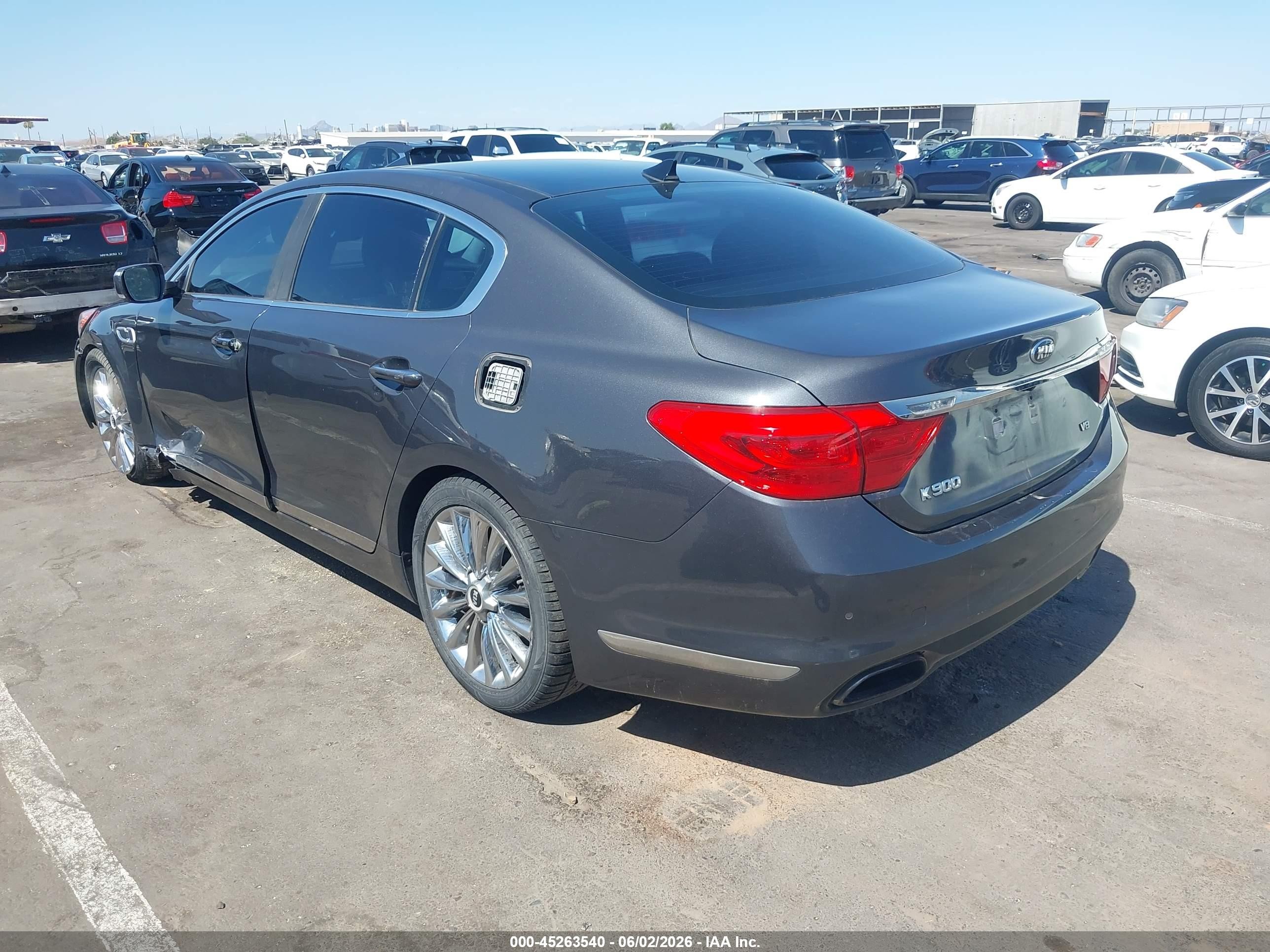 2015 Kia K900 Luxury Серый vin: KNALW4D47F6016800