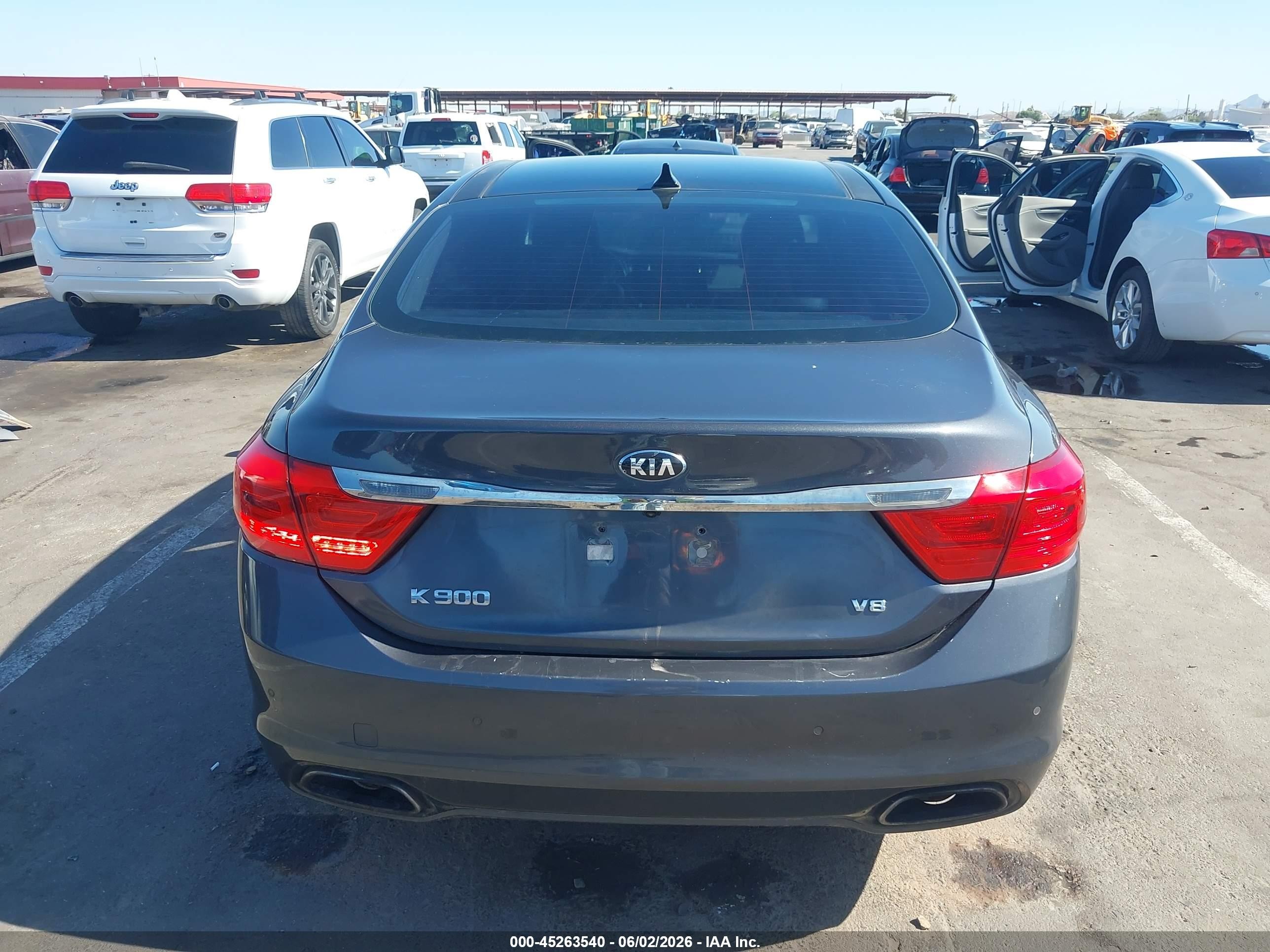 2015 Kia K900 Luxury Серый vin: KNALW4D47F6016800