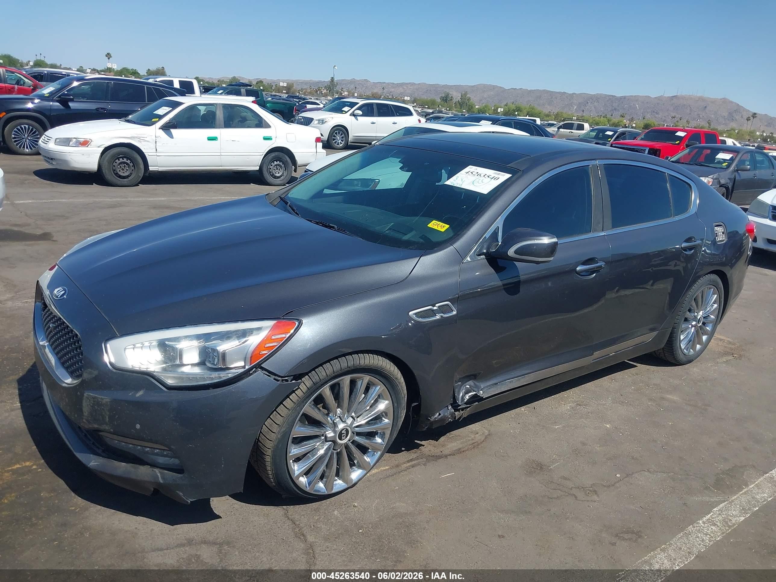 2015 Kia K900 Luxury Серый vin: KNALW4D47F6016800