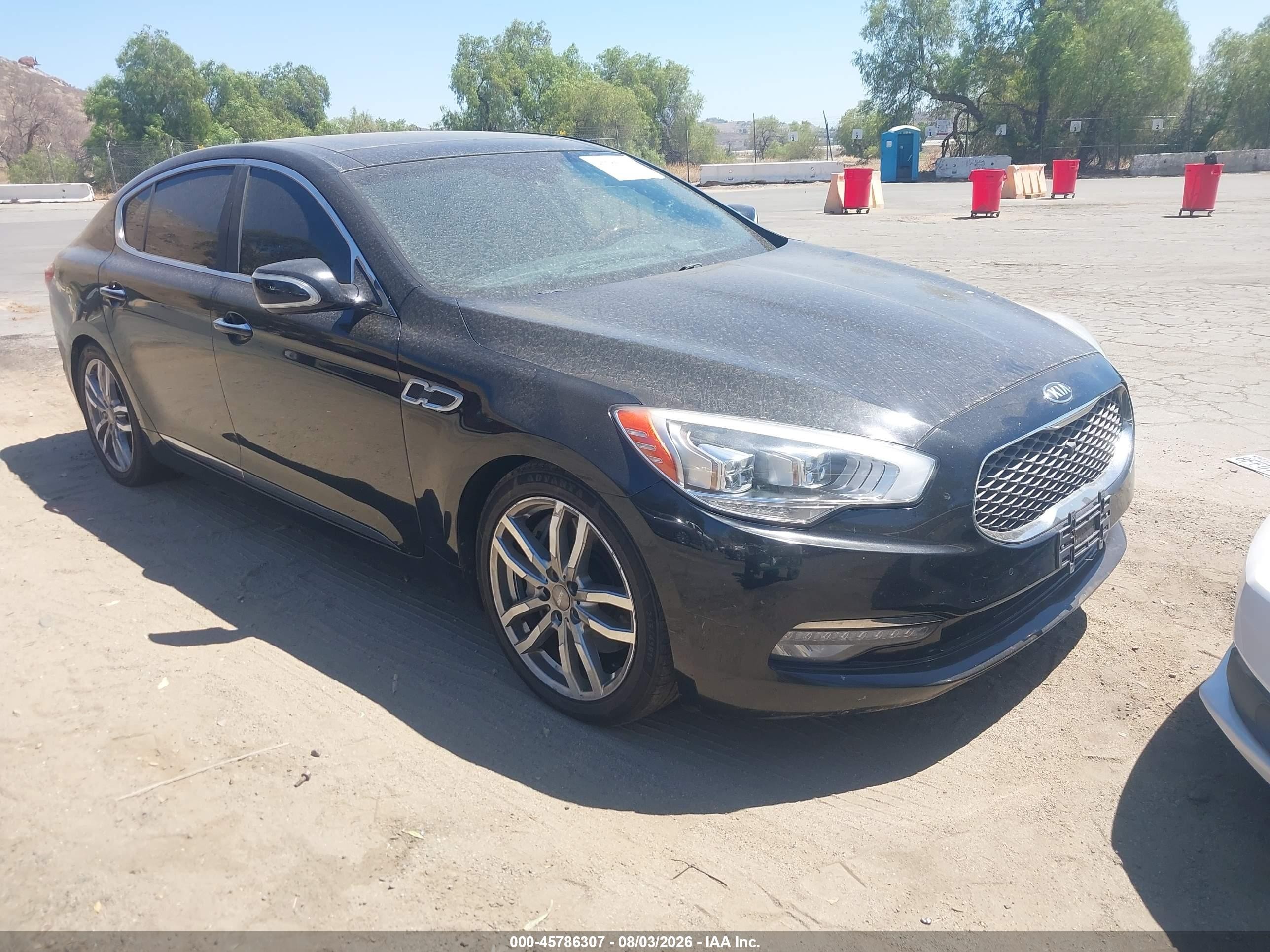 2015 Kia K900 Luxury Black vin: KNALW4D49F6017981