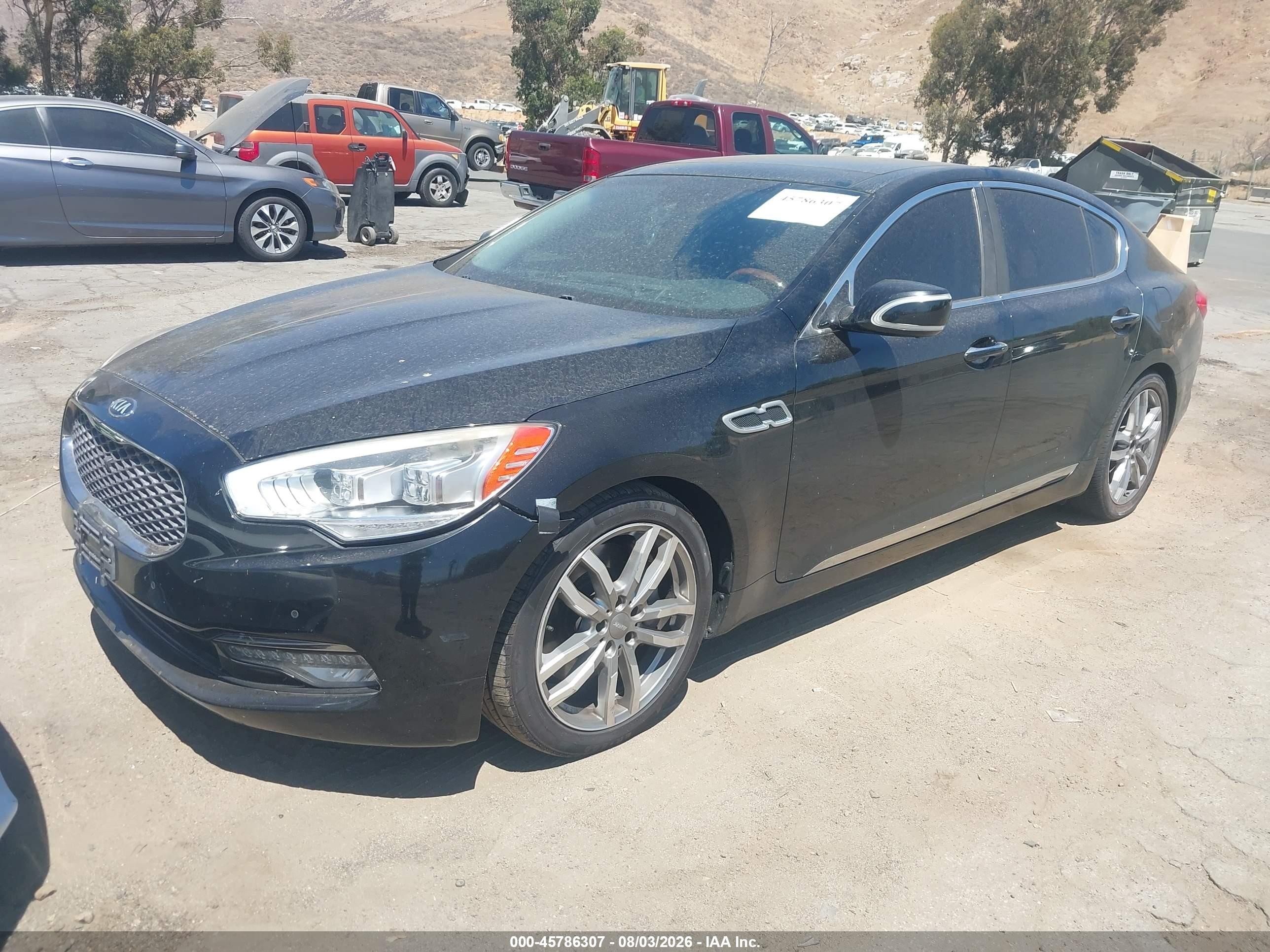 2015 Kia K900 Luxury Black vin: KNALW4D49F6017981
