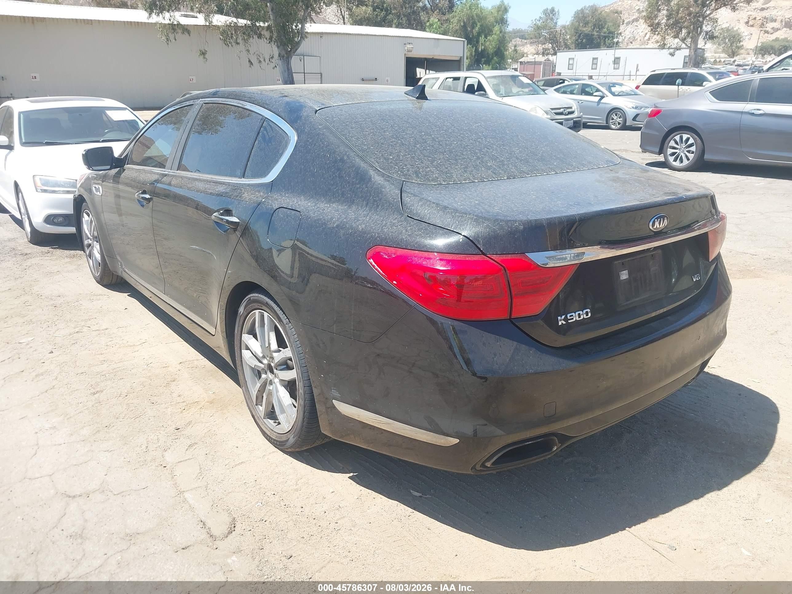 2015 Kia K900 Luxury Black vin: KNALW4D49F6017981