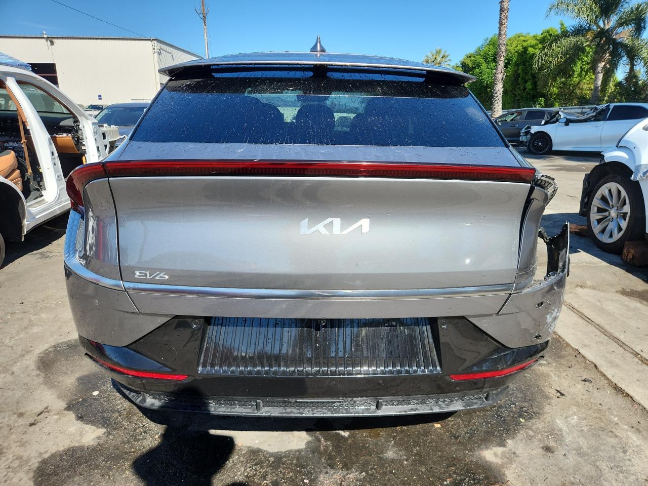 2024 Kia Ev6 Wind Silver vin: KNDC34LA3R5617747 Damage: Rear Bumper Reinforcement, Broken, Replacement Required