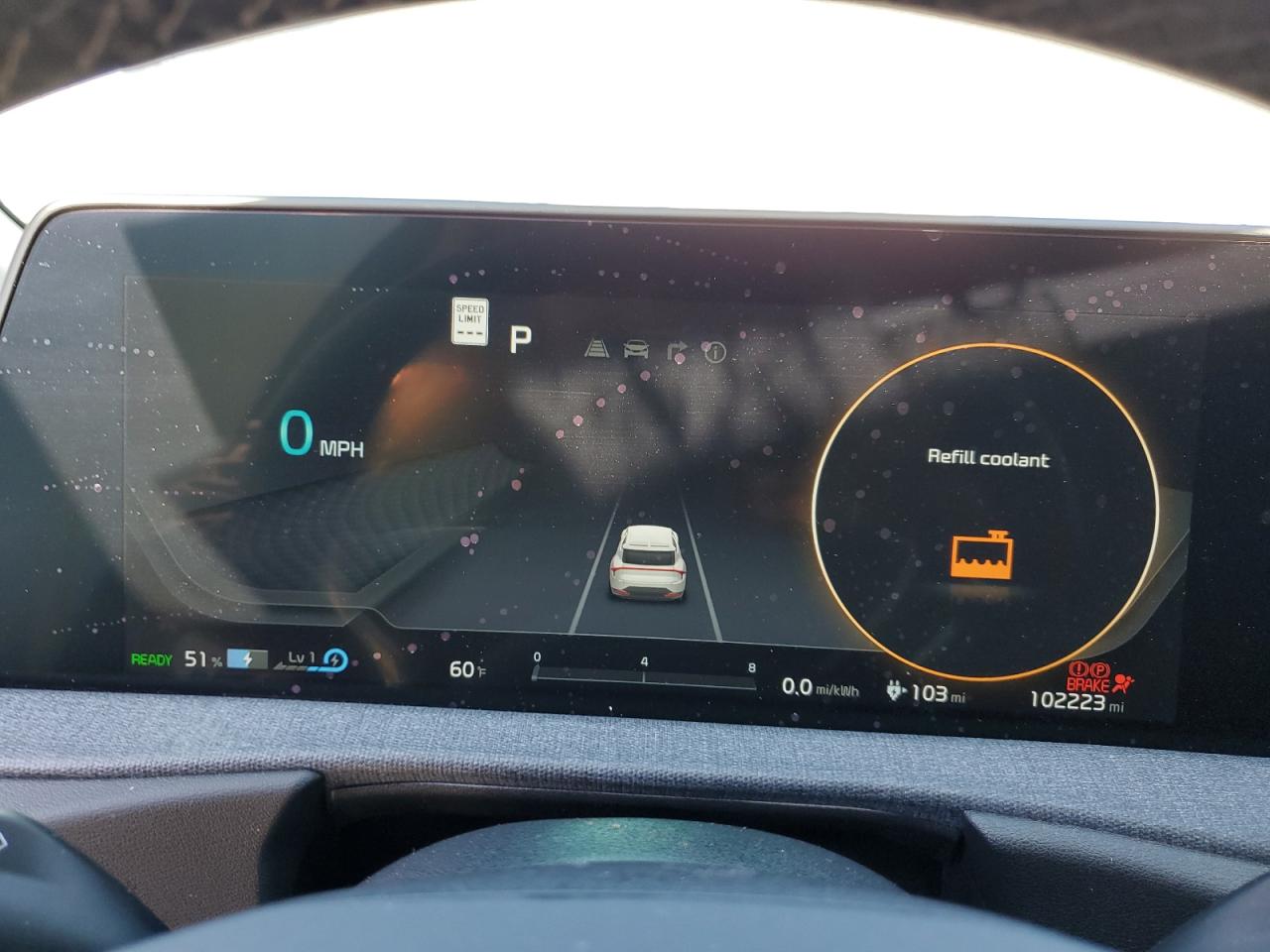 2024 Kia Ev6 Wind Серый vin: KNDC34LAXR5217085 Damage: Warning Light - Coolant, On, Unacceptable