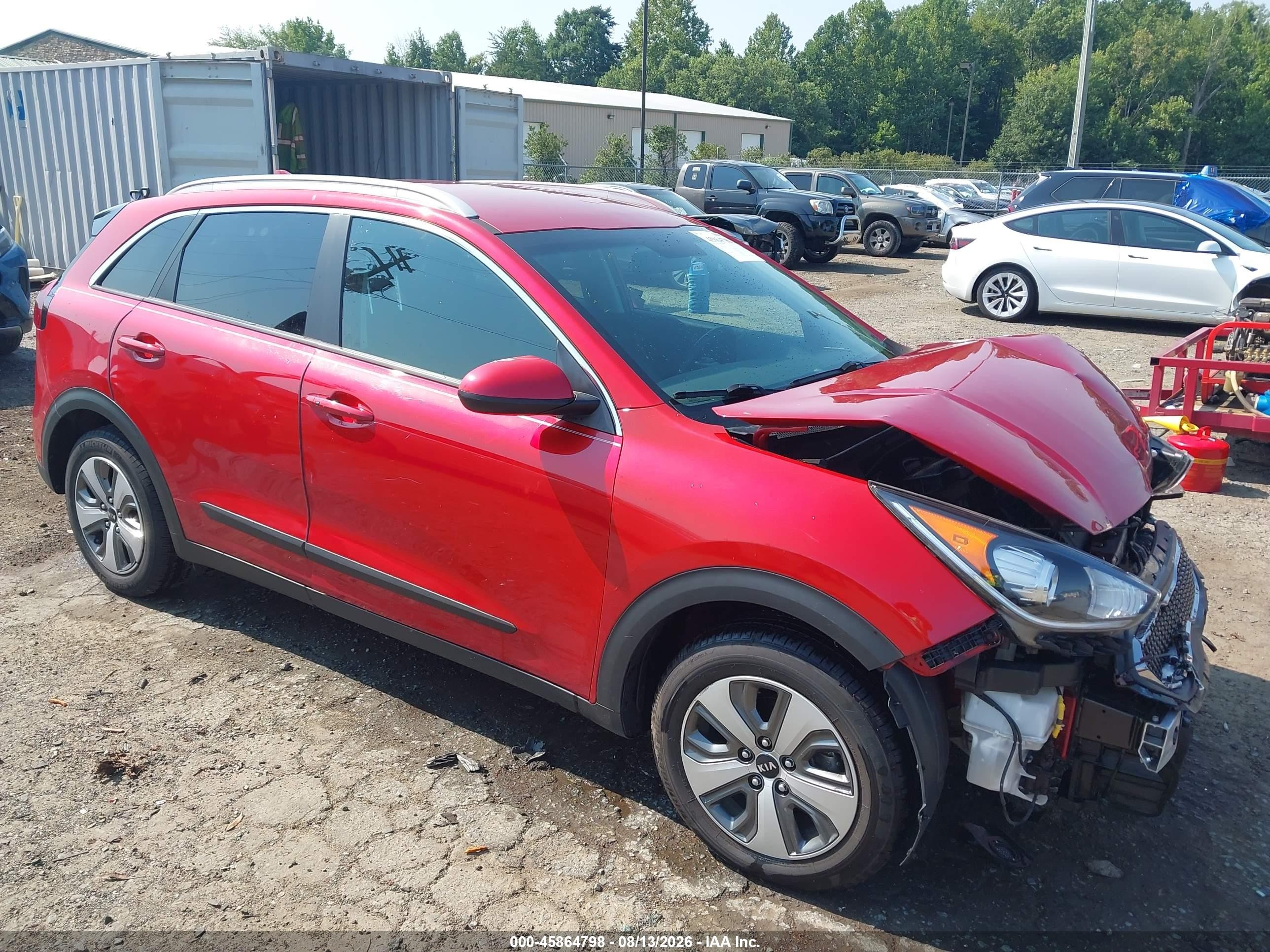 2019 Kia Niro Lx Red vin: KNDCB3LC2K5340089