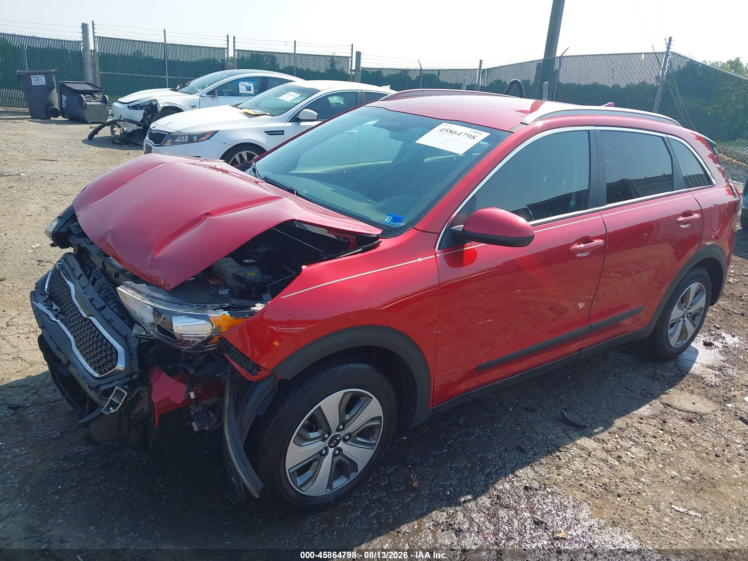 2019 Kia Niro Lx Red vin: KNDCB3LC2K5340089