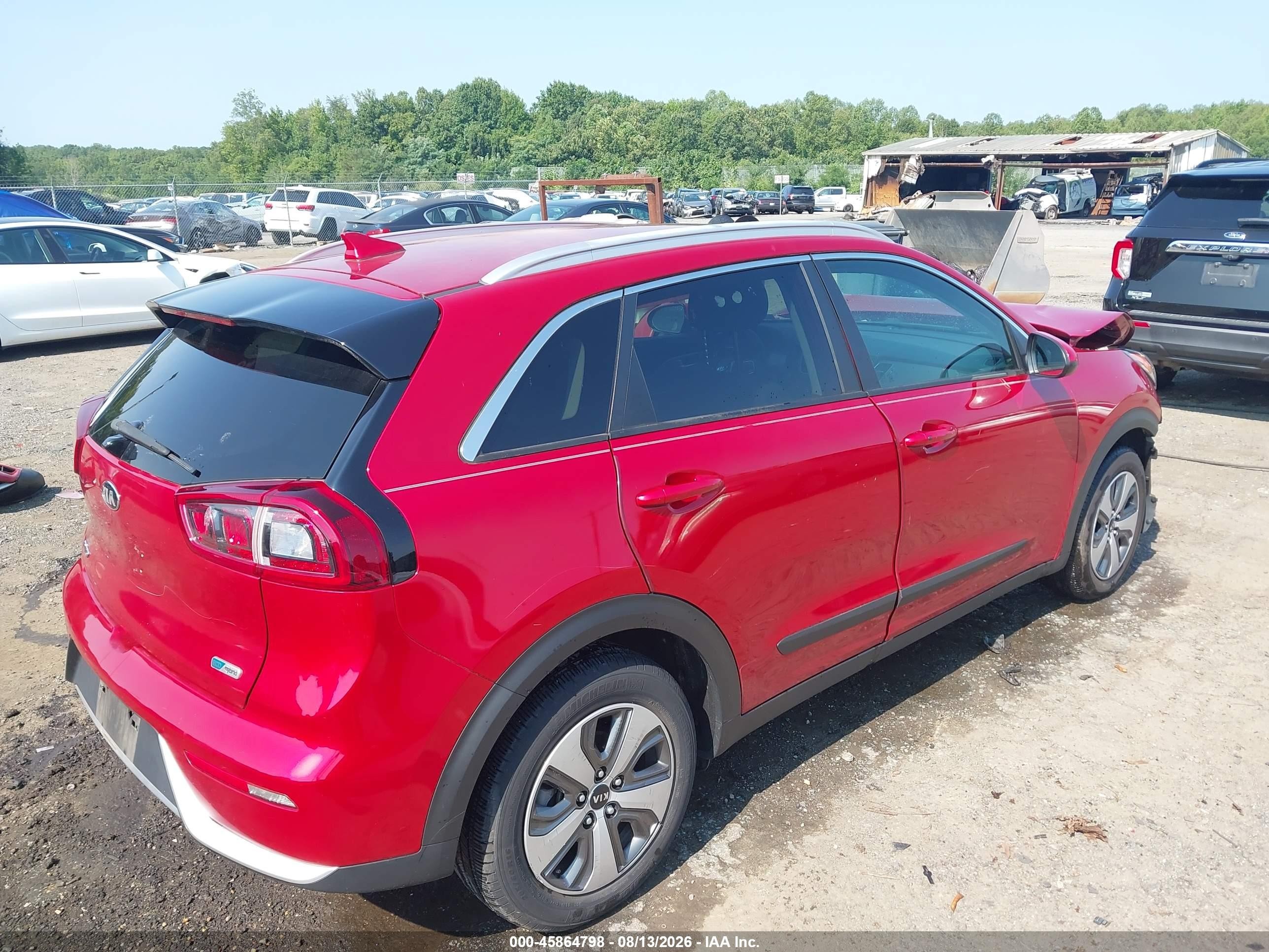 2019 Kia Niro Lx Red vin: KNDCB3LC2K5340089