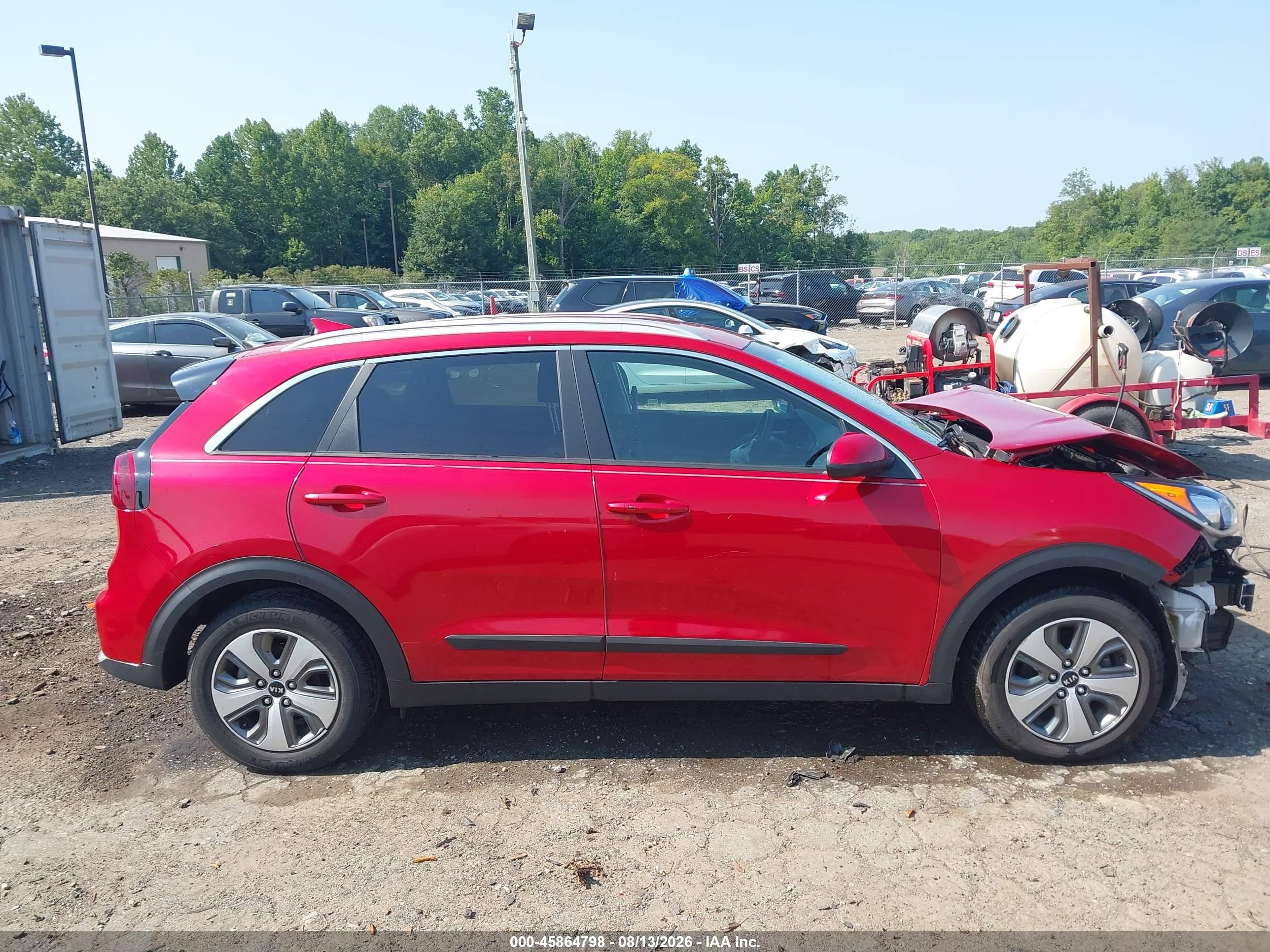 2019 Kia Niro Lx Red vin: KNDCB3LC2K5340089