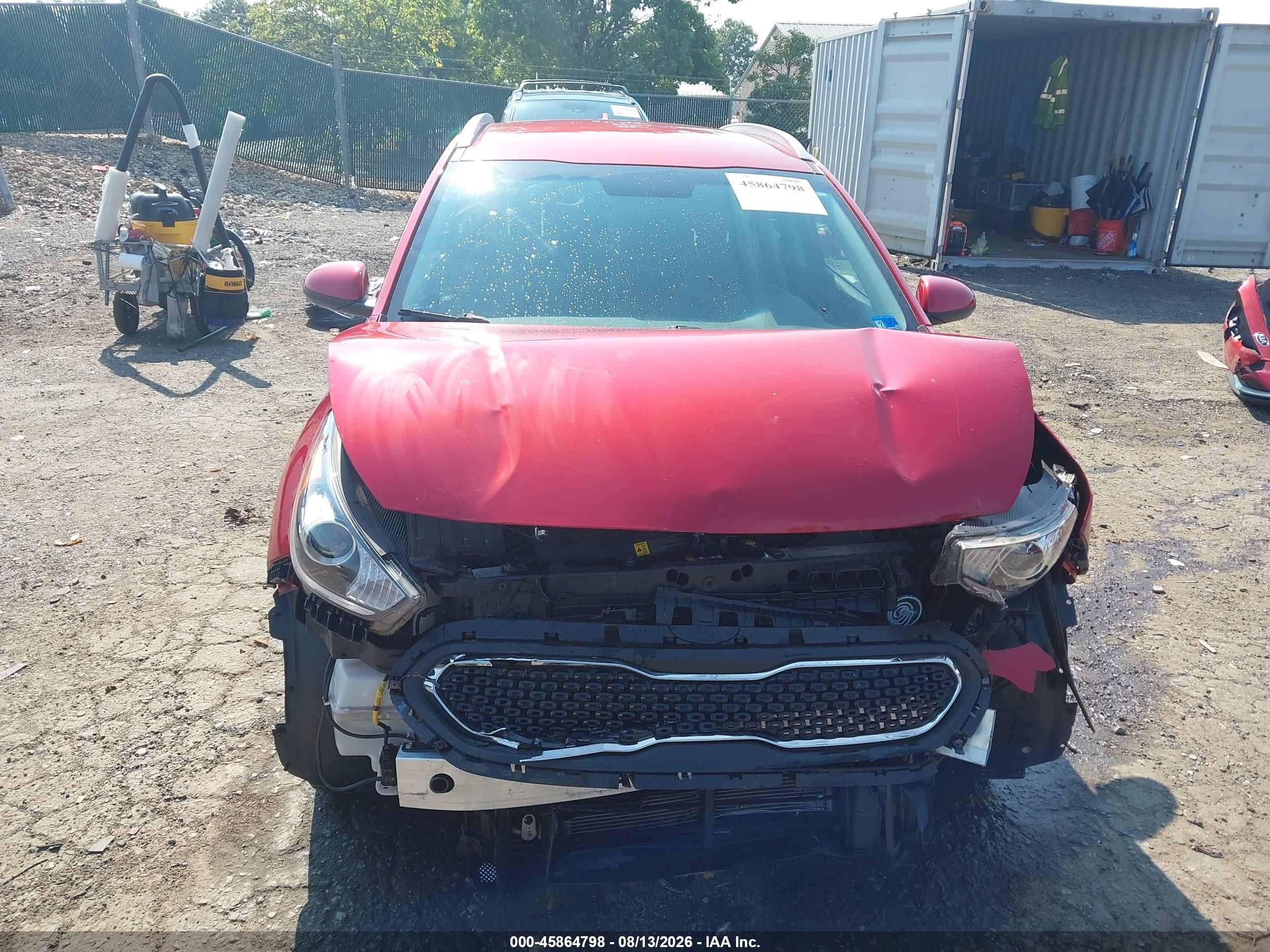 2019 Kia Niro Lx Red vin: KNDCB3LC2K5340089
