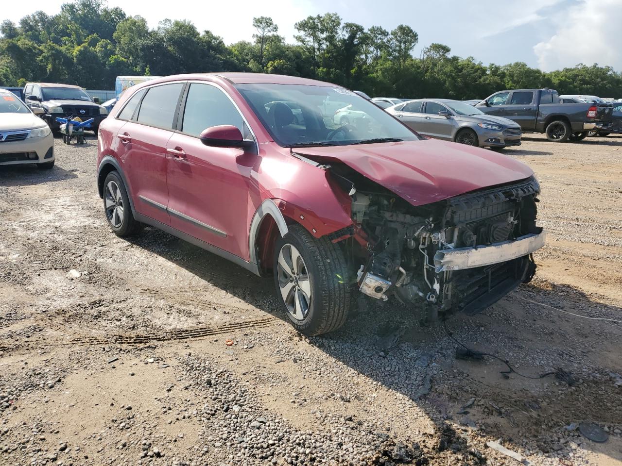 2018 Kia Niro Fe Красный vin: KNDCB3LC3J5143995
