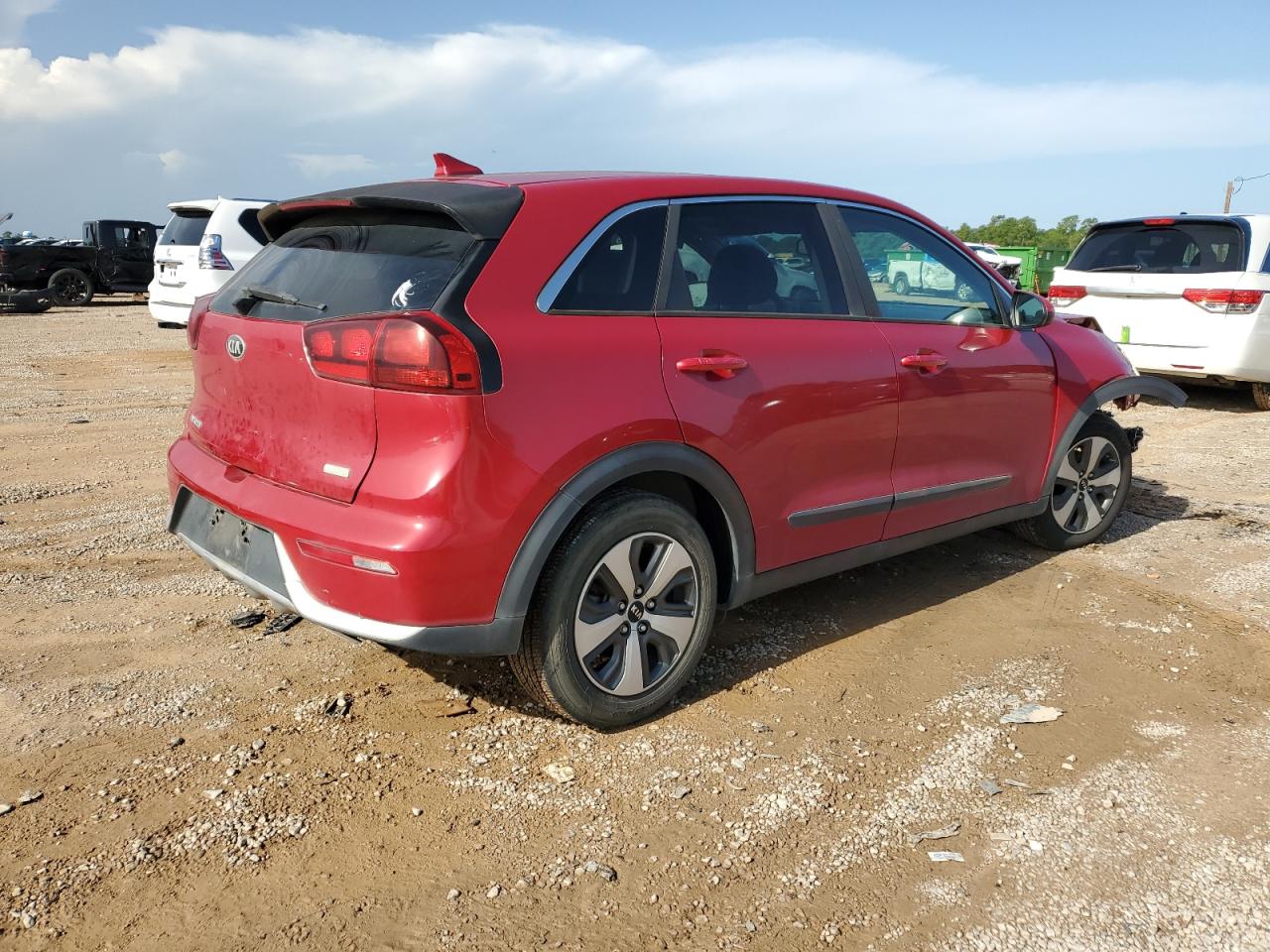 2018 Kia Niro Fe Красный vin: KNDCB3LC3J5143995