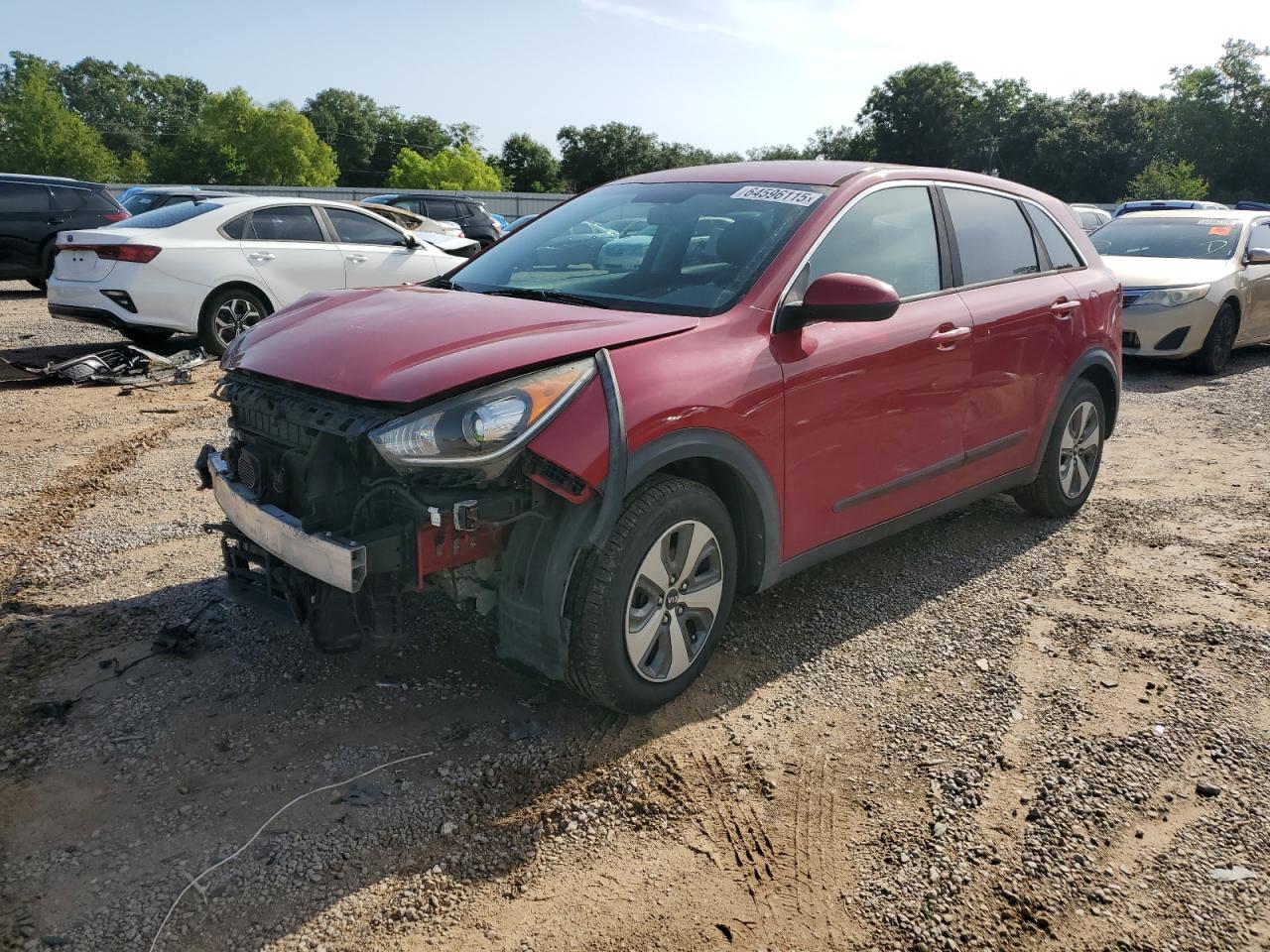 2018 Kia Niro Fe Красный vin: KNDCB3LC3J5143995