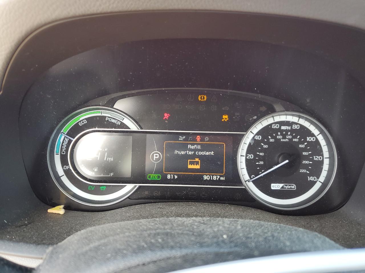 2018 Kia Niro Fe Красный vin: KNDCB3LC3J5143995