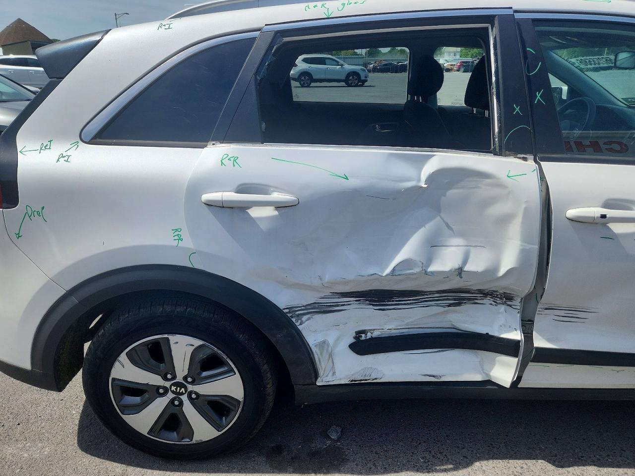 2018 Kia Niro Lx White vin: KNDCB3LC6J5150391
