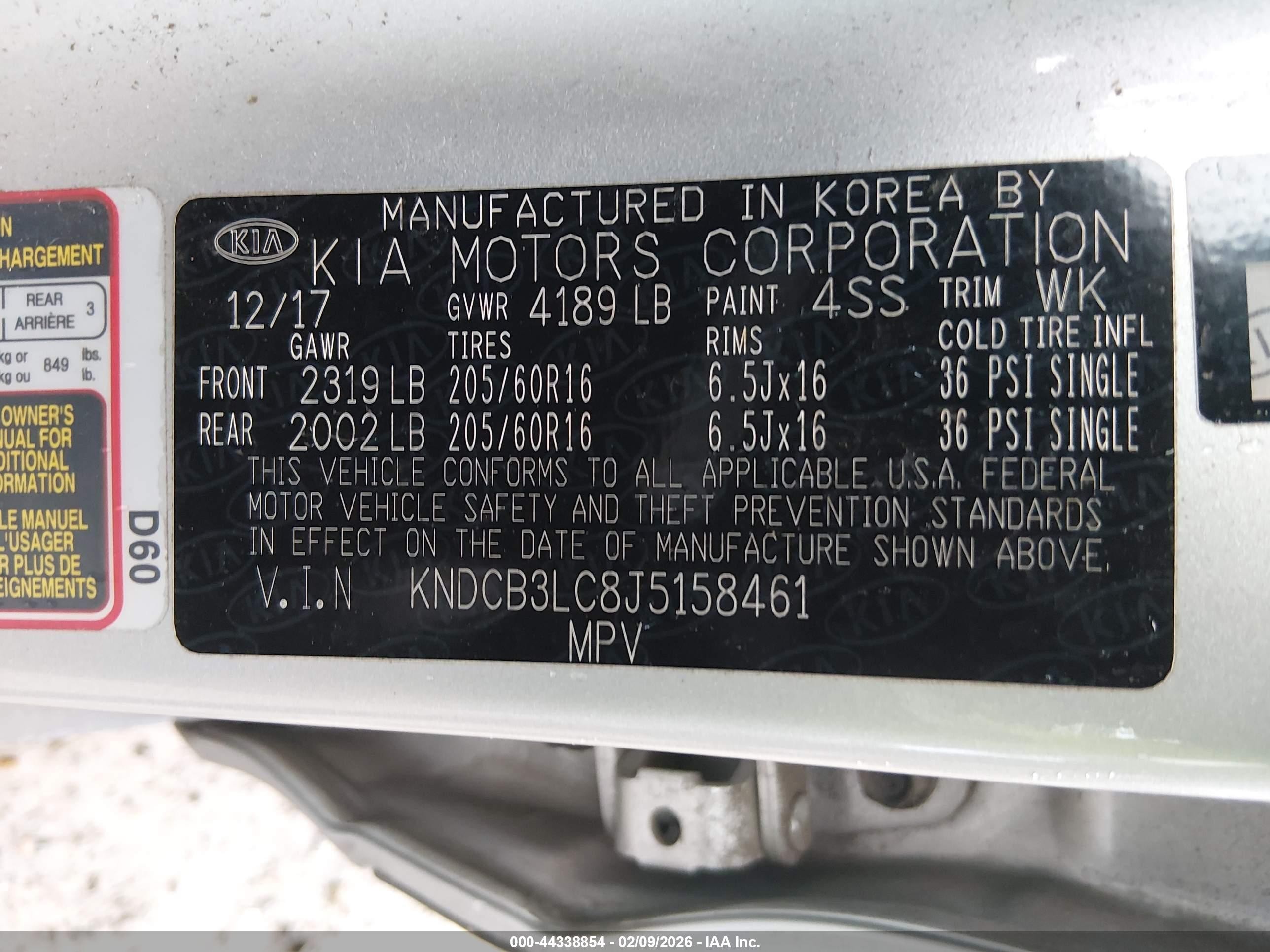 2018 Kia Niro Lx Silver vin: KNDCB3LC8J5158461