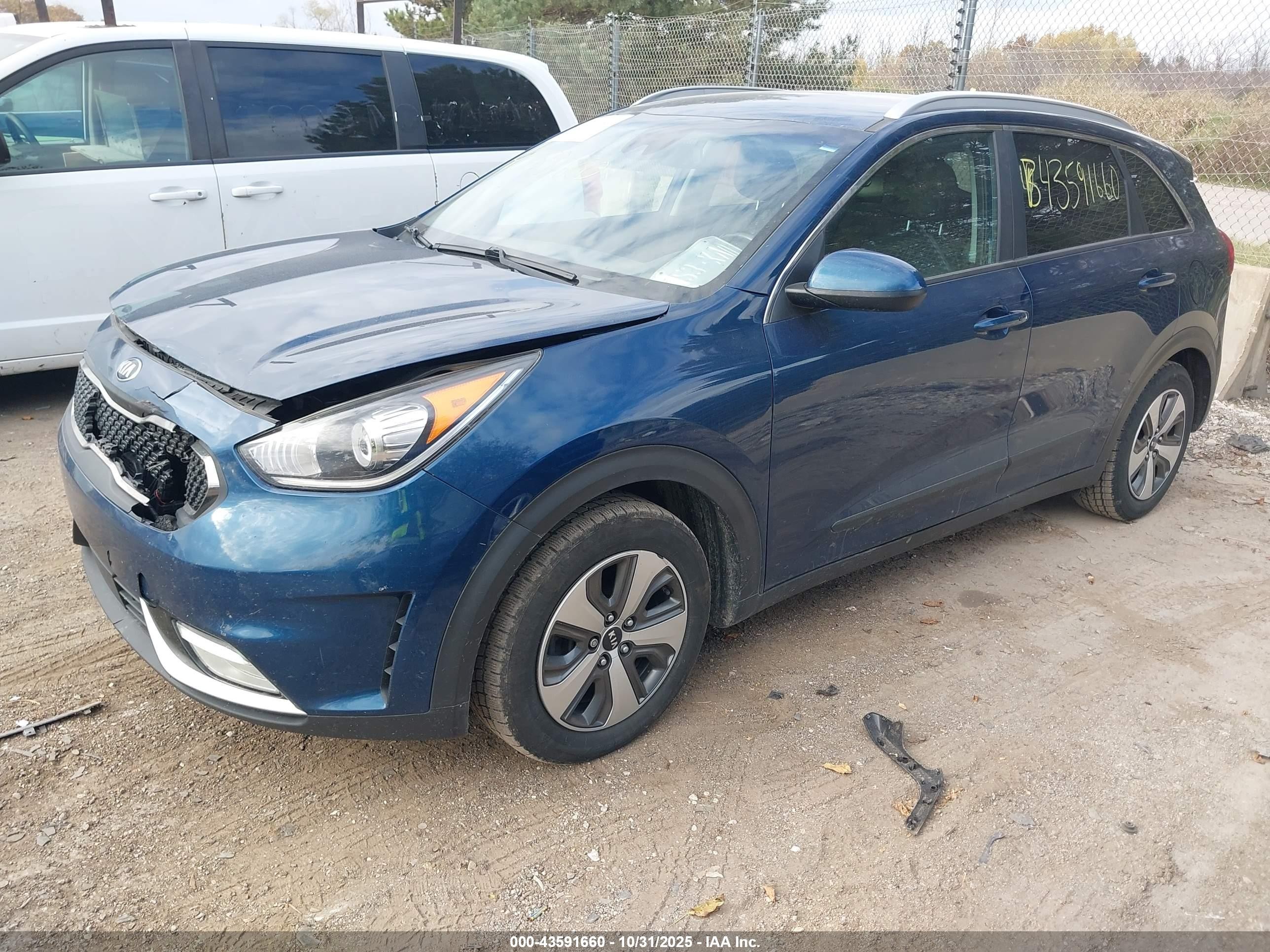 2018 Kia Niro Lx Blue vin: KNDCB3LC8J5212115