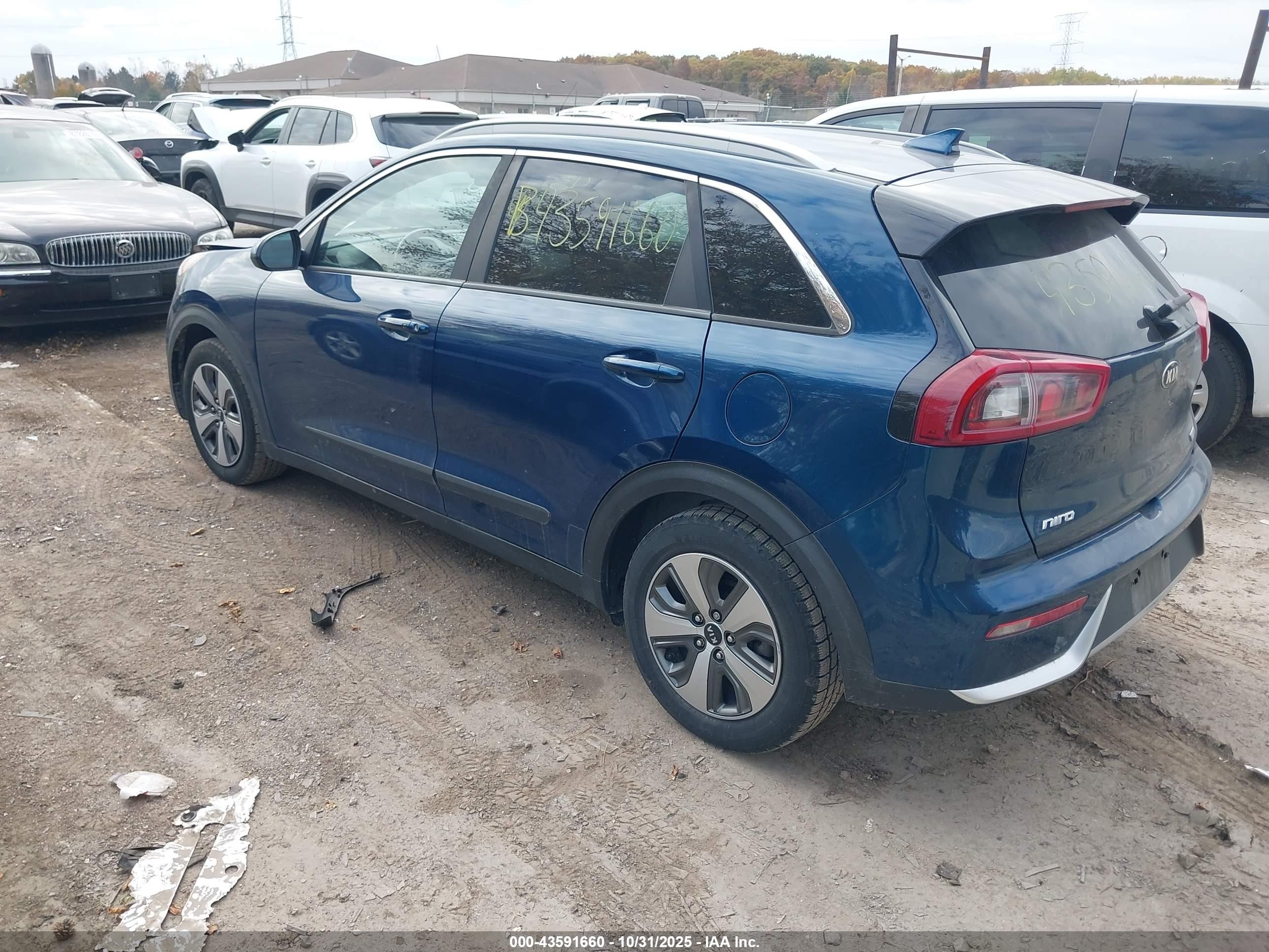 2018 Kia Niro Lx Blue vin: KNDCB3LC8J5212115