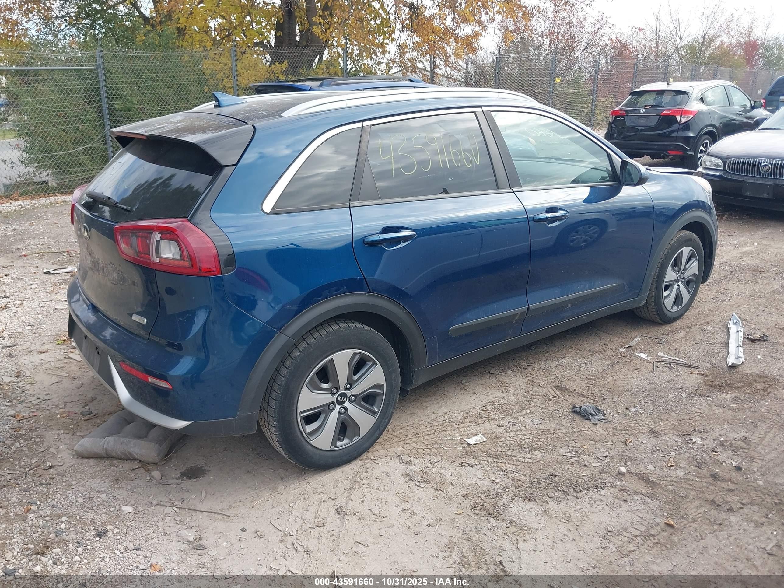 2018 Kia Niro Lx Blue vin: KNDCB3LC8J5212115