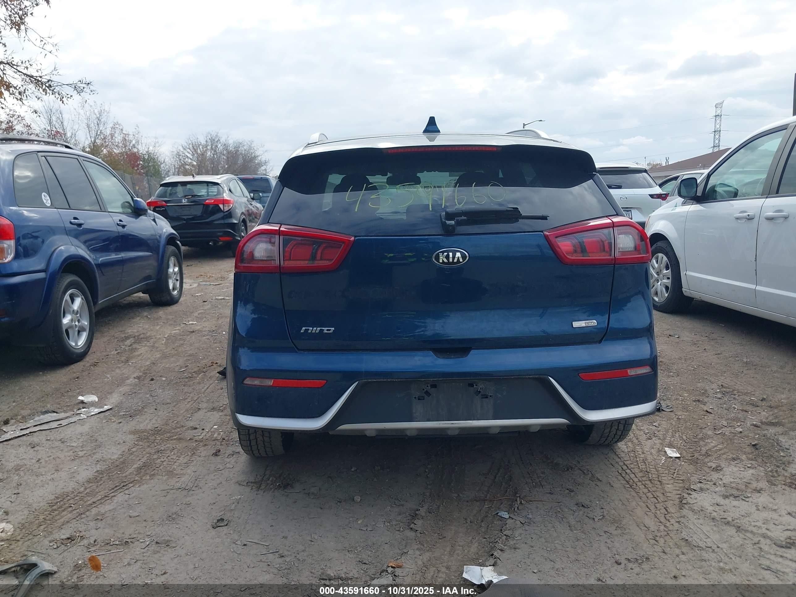 2018 Kia Niro Lx Blue vin: KNDCB3LC8J5212115
