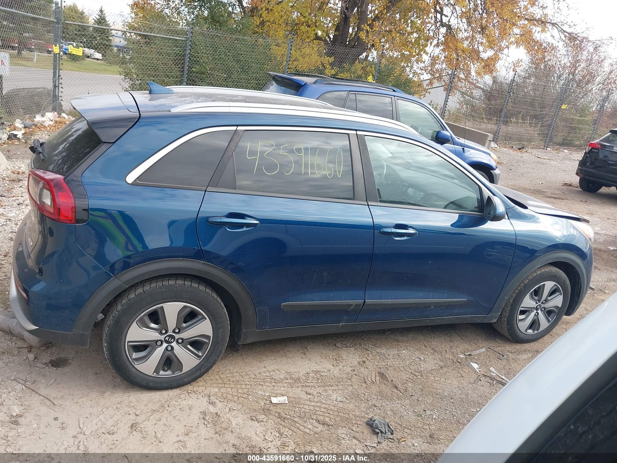 2018 Kia Niro Lx Blue vin: KNDCB3LC8J5212115
