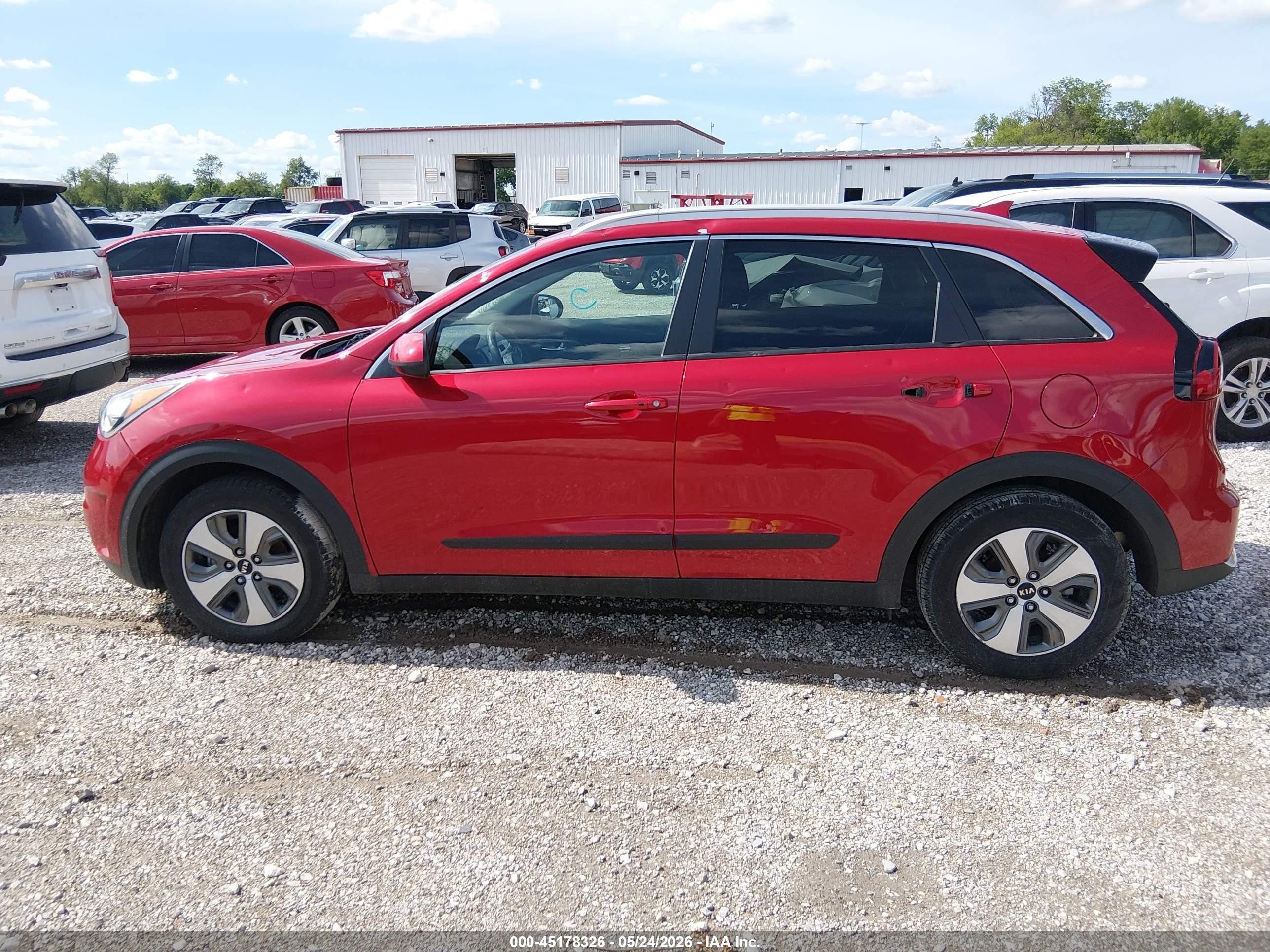 2019 Kia Niro Lx Red vin: KNDCB3LC8K5218630