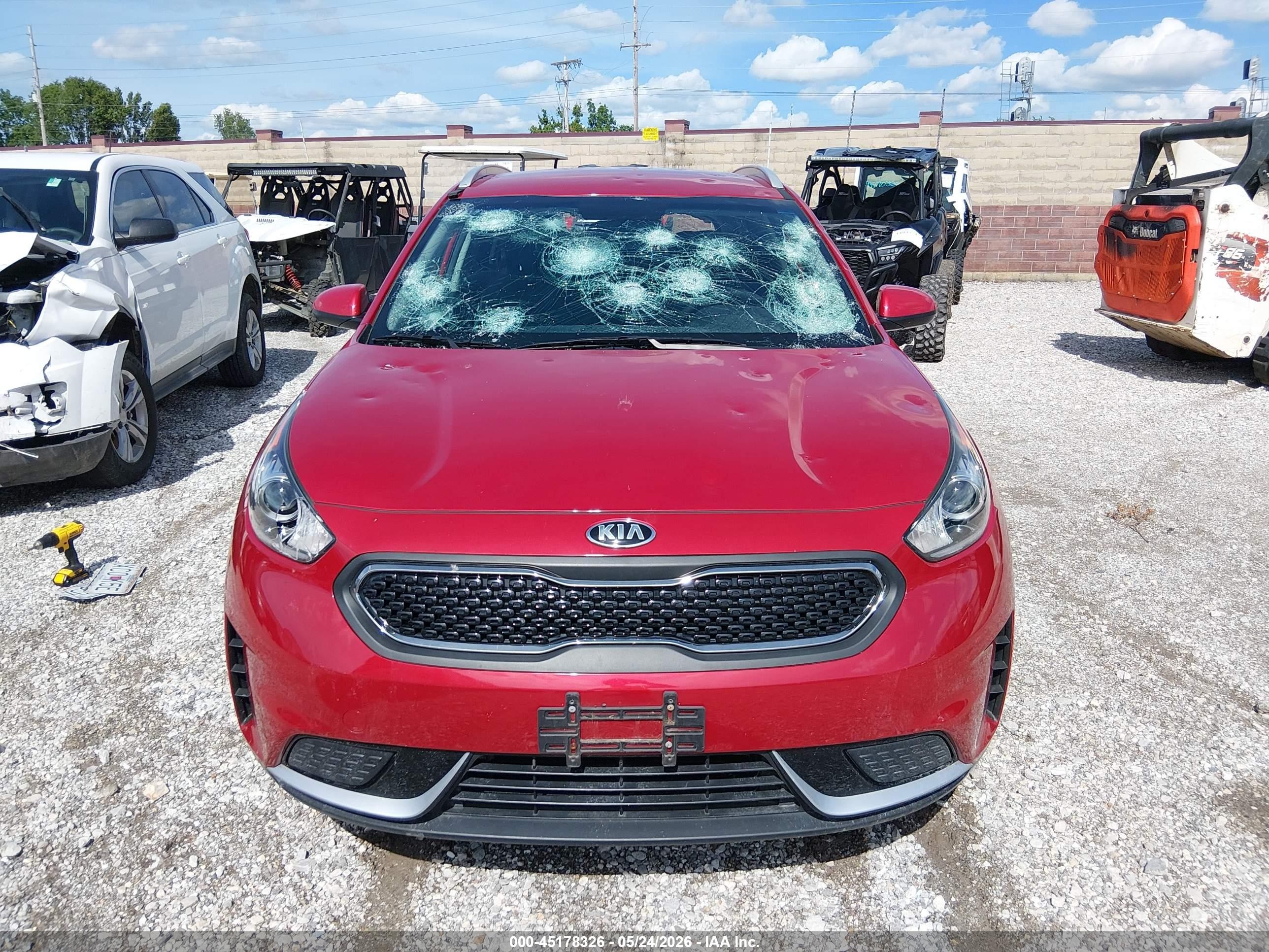 2019 Kia Niro Lx Red vin: KNDCB3LC8K5218630