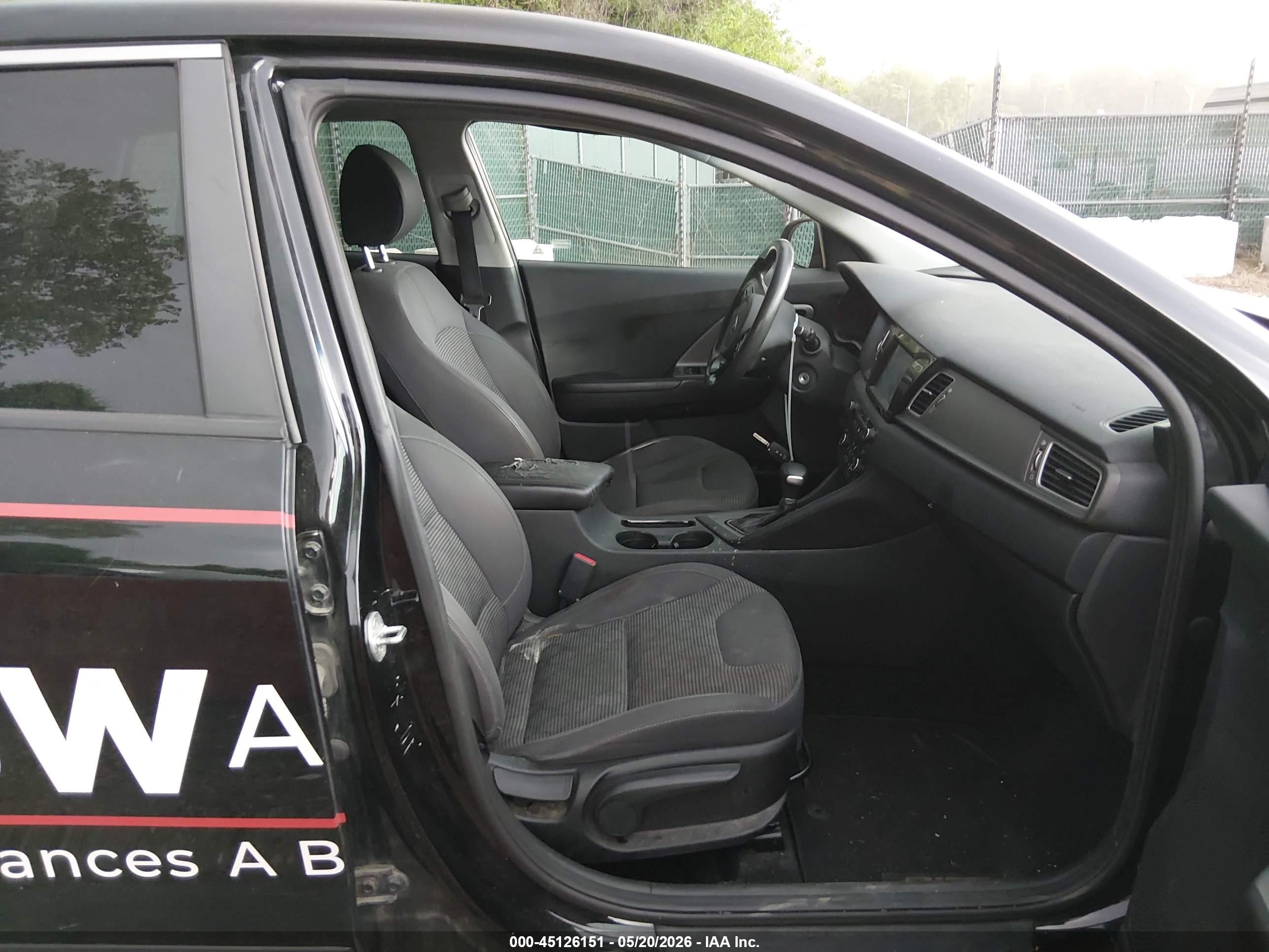 2018 Kia Niro Fe Черный vin: KNDCB3LC9J5176516