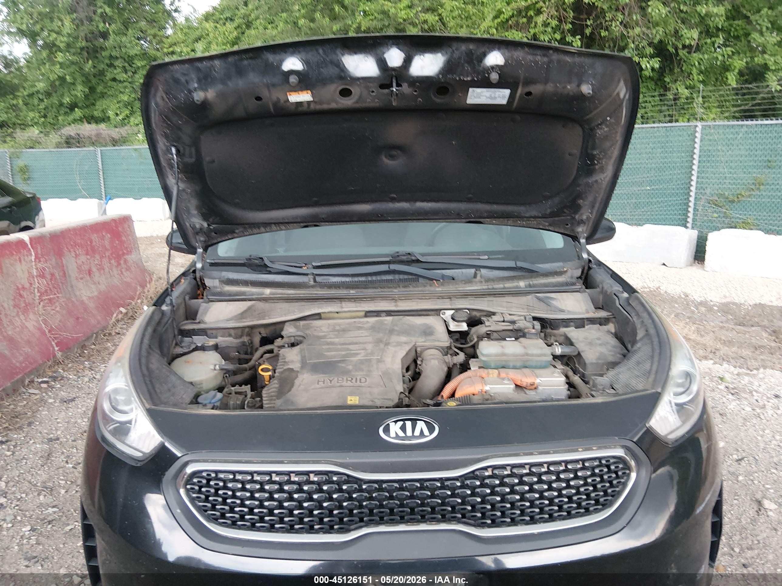 2018 Kia Niro Fe Черный vin: KNDCB3LC9J5176516