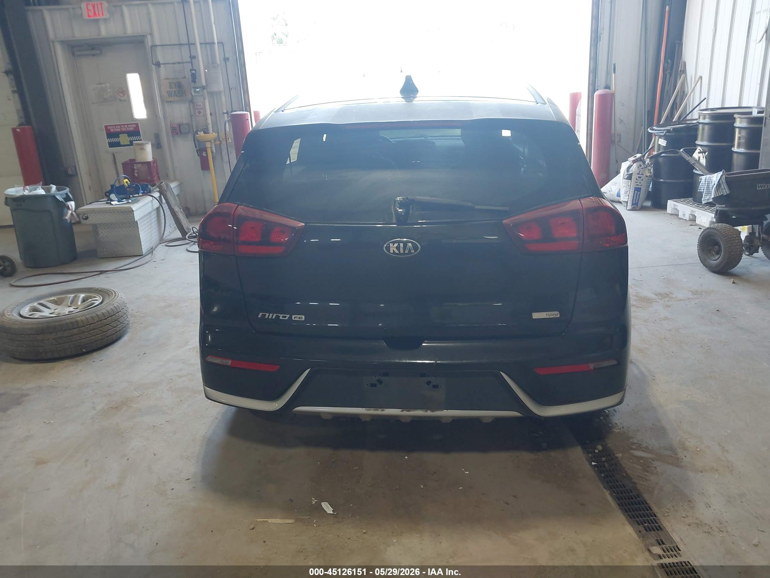 2018 Kia Niro Fe Черный vin: KNDCB3LC9J5176516