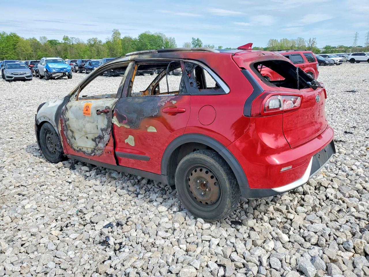 2017 Kia Niro Lx Red vin: KNDCB3LCXH5091890