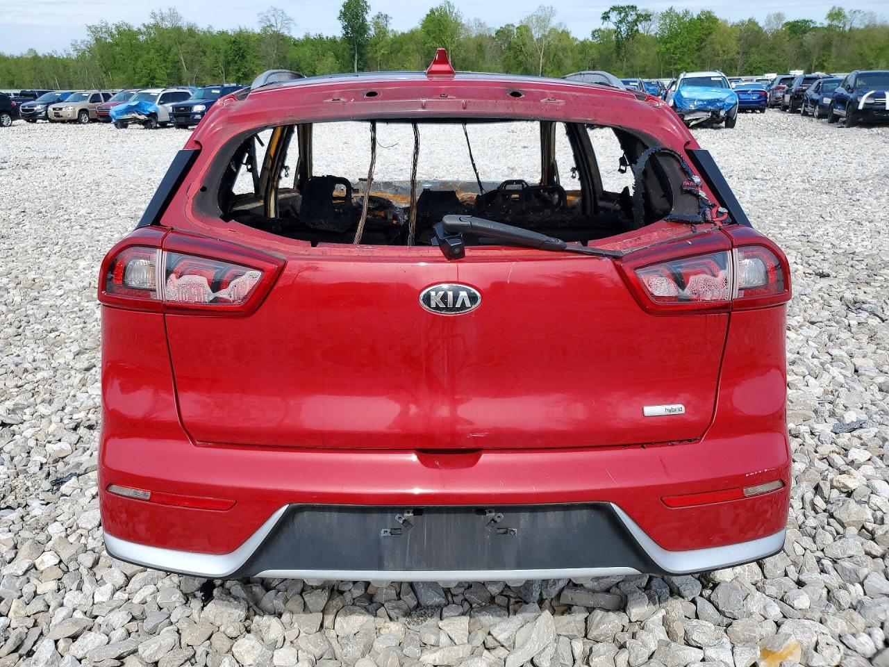 2017 Kia Niro Lx Red vin: KNDCB3LCXH5091890