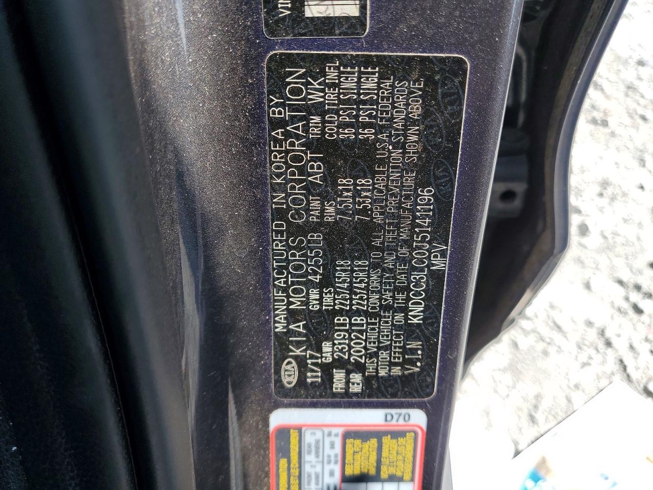 2018 Kia Niro Ex Gray vin: KNDCC3LC0J5141196
