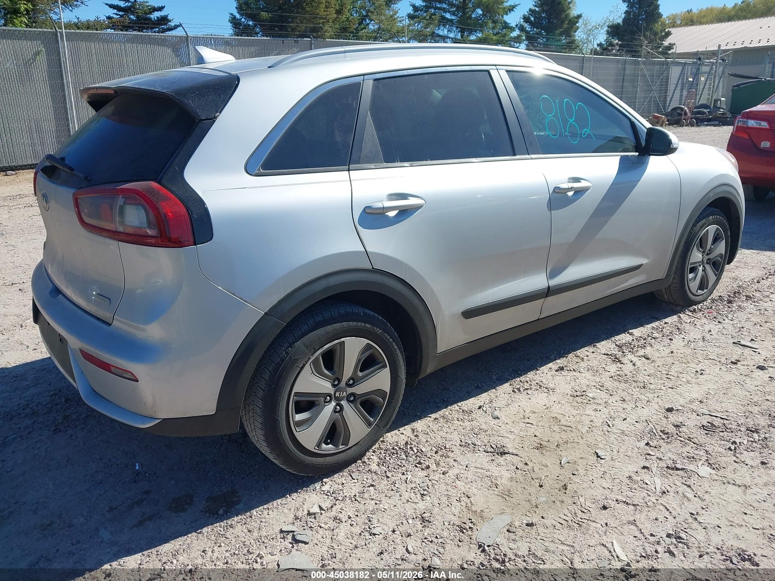 2017 Kia Niro Ex Silver vin: KNDCC3LC4H5056260