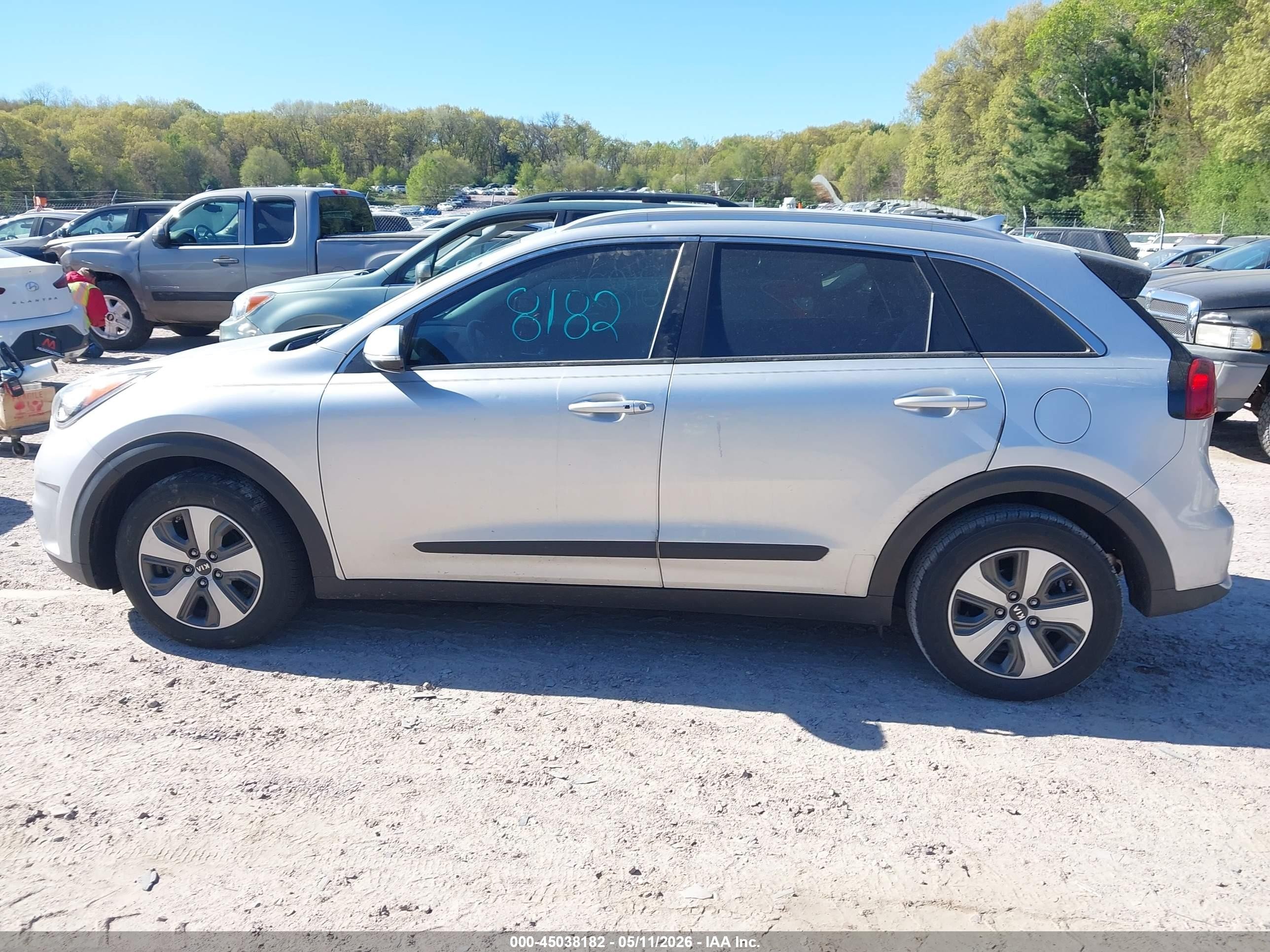 2017 Kia Niro Ex Silver vin: KNDCC3LC4H5056260
