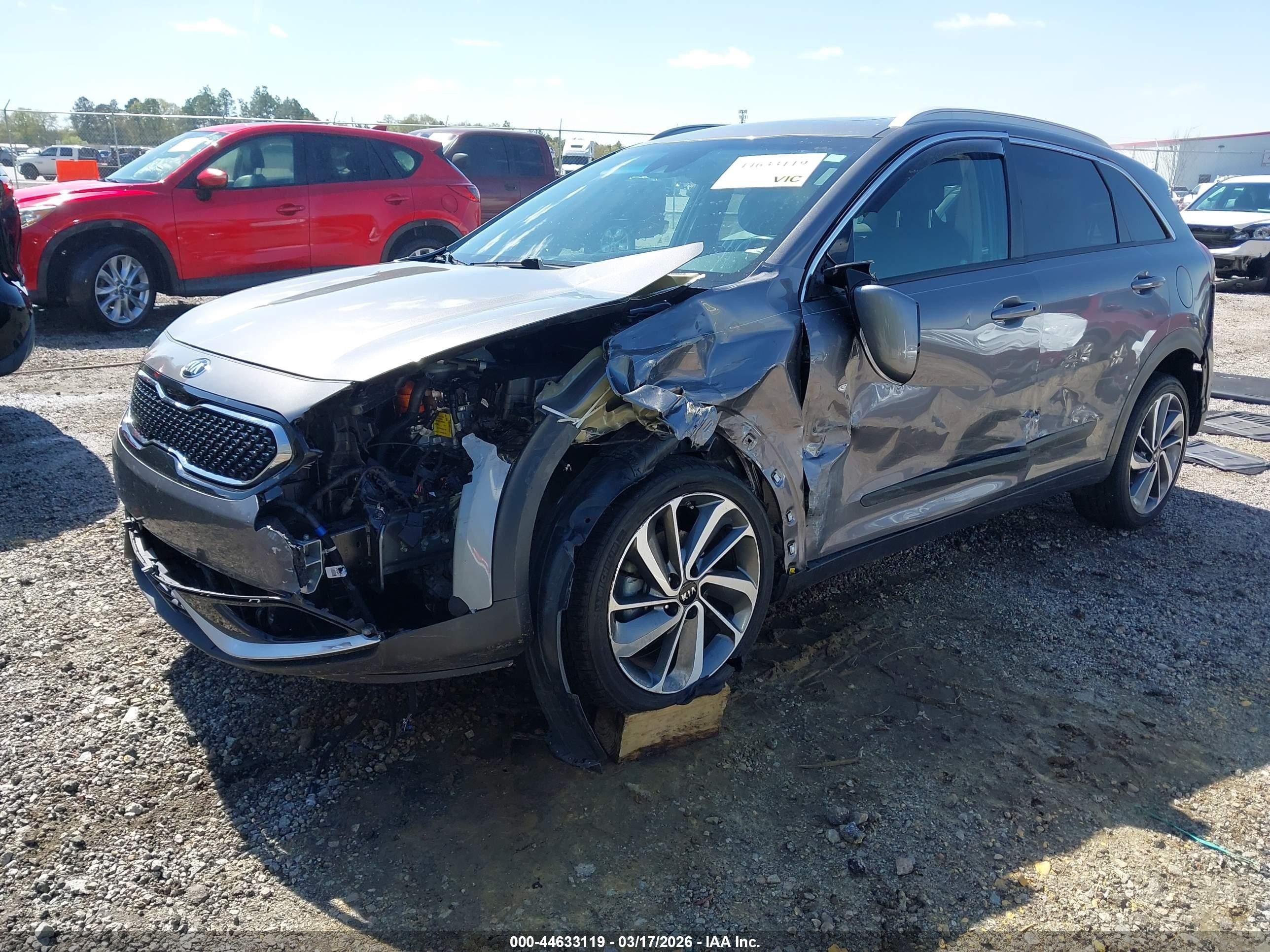 2018 Kia Niro Touring Серый vin: KNDCE3LC1J5125566