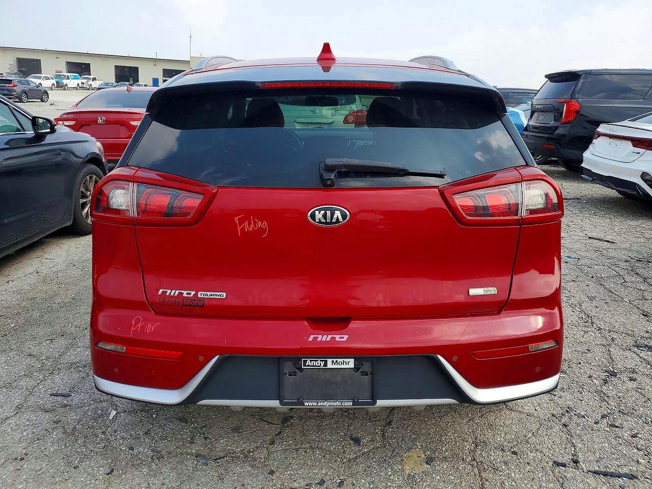 2017 Kia Niro Ex Touring Красный vin: KNDCE3LC2H5094080
