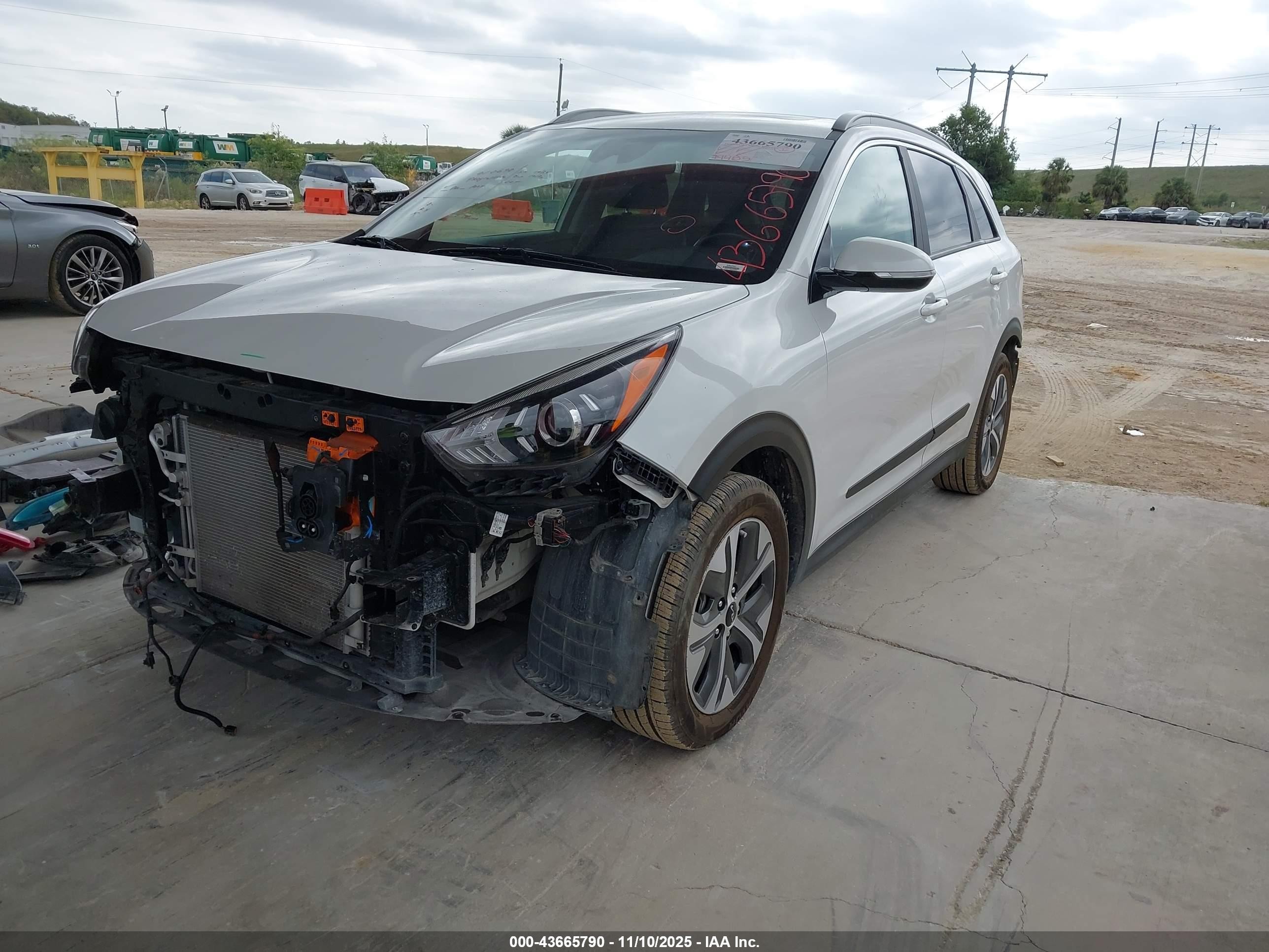 2022 Kia Niro Ev Ex Premium White vin: KNDCE3LG1N5145129