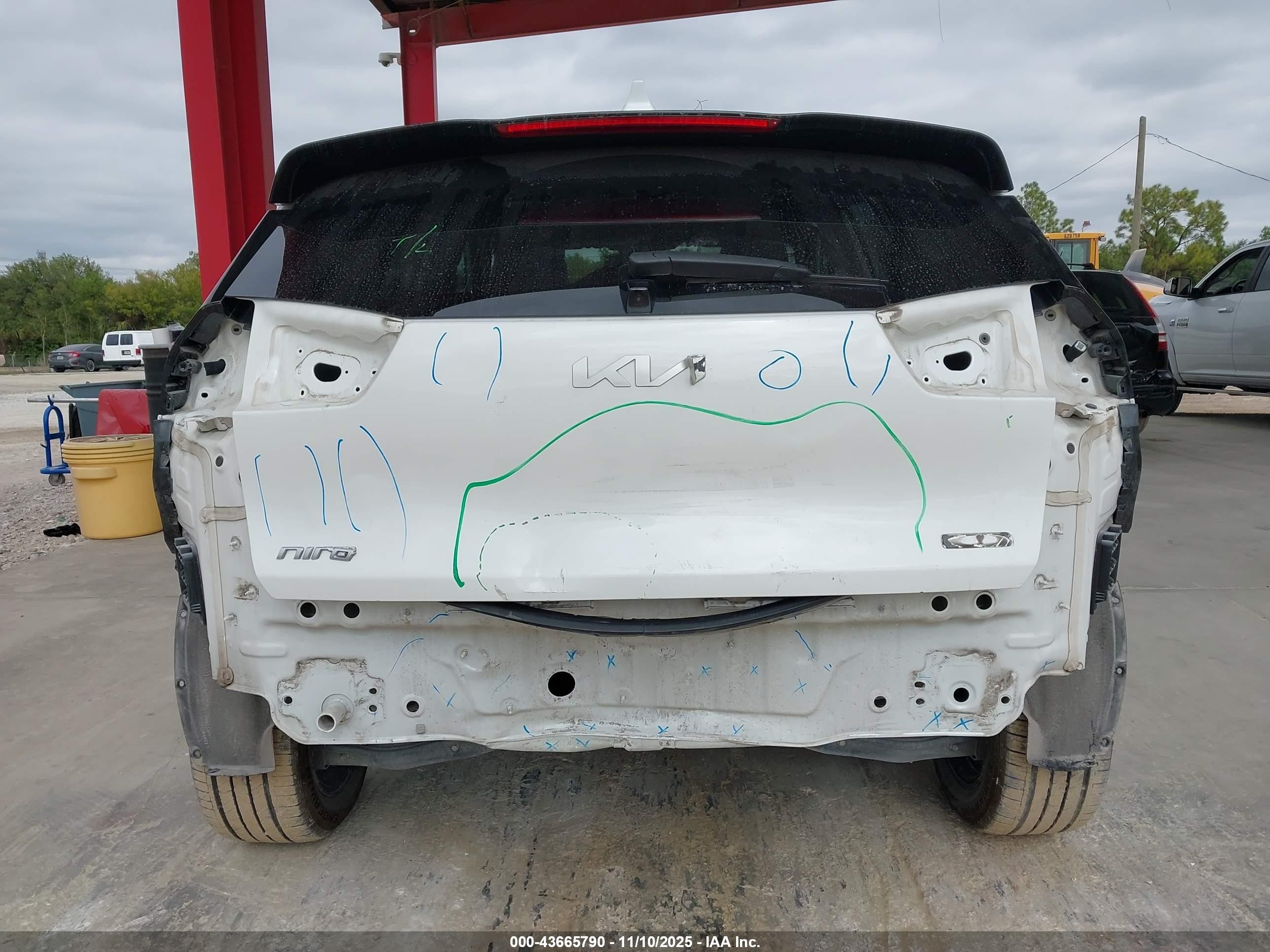 2022 Kia Niro Ev Ex Premium White vin: KNDCE3LG1N5145129