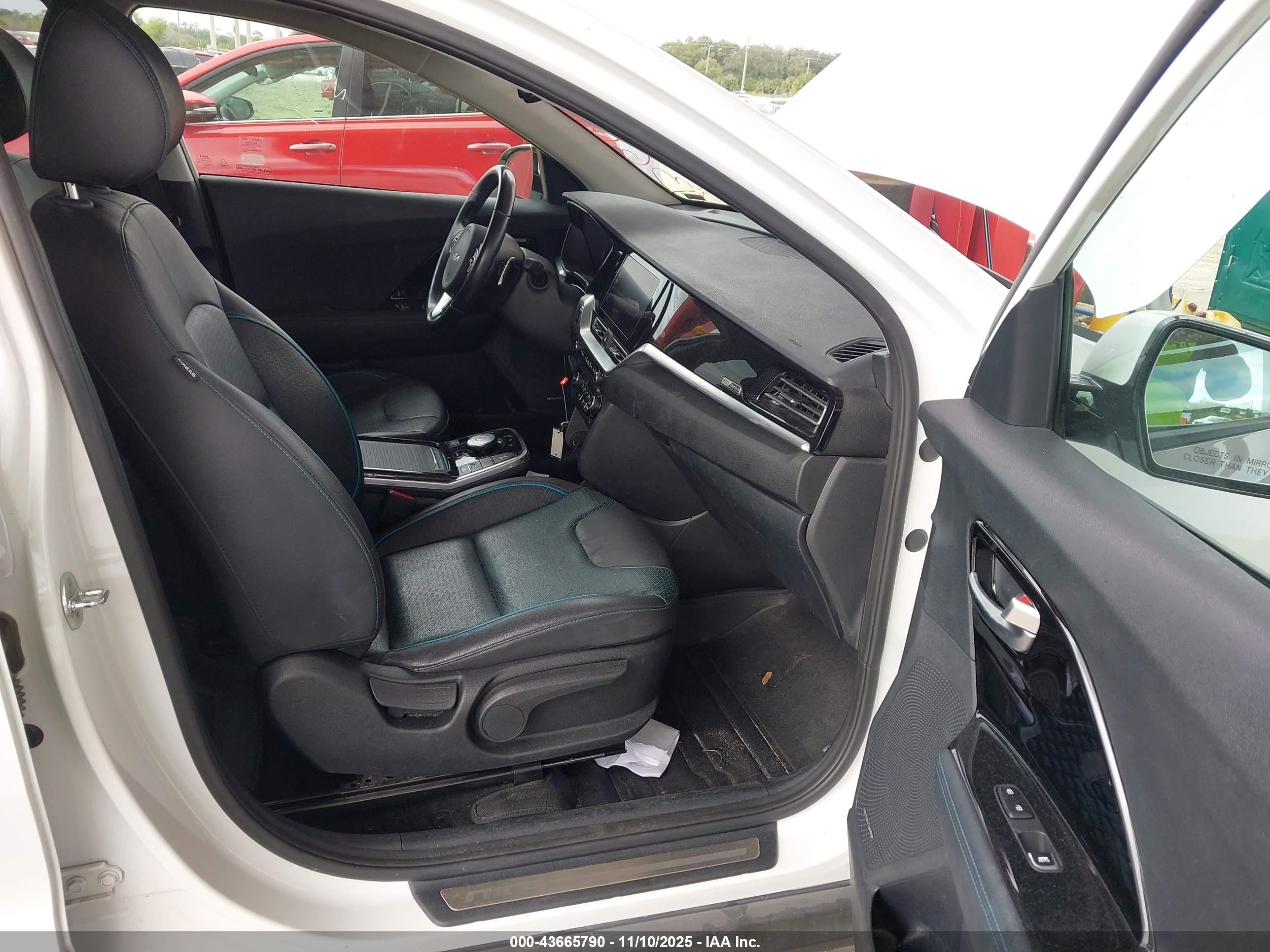2022 Kia Niro Ev Ex Premium White vin: KNDCE3LG1N5145129