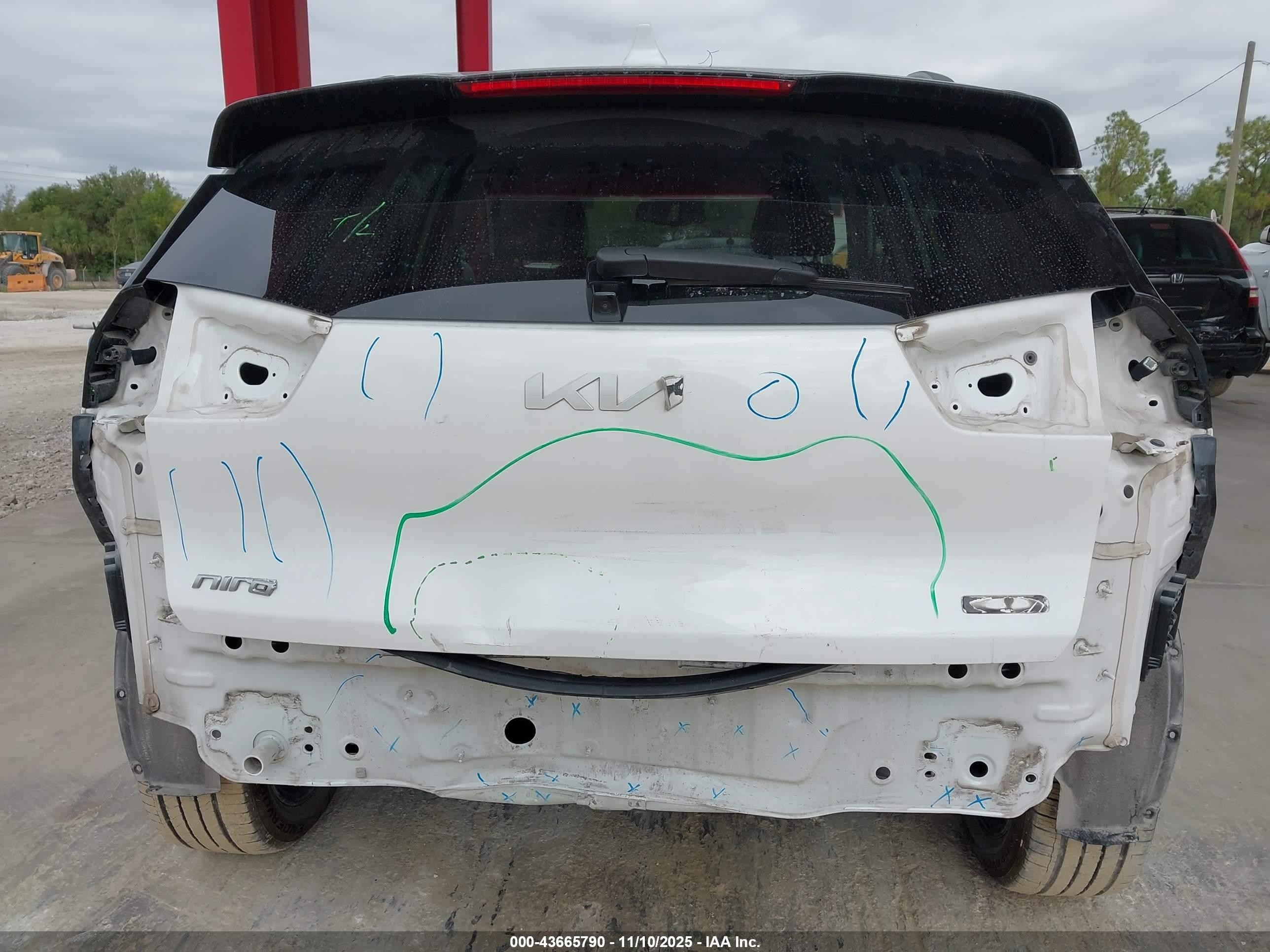 2022 Kia Niro Ev Ex Premium White vin: KNDCE3LG1N5145129