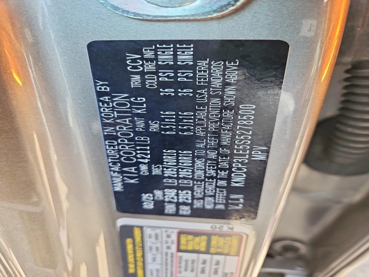 2025 Kia Niro Lx Gray vin: KNDCP3LE5S5278500