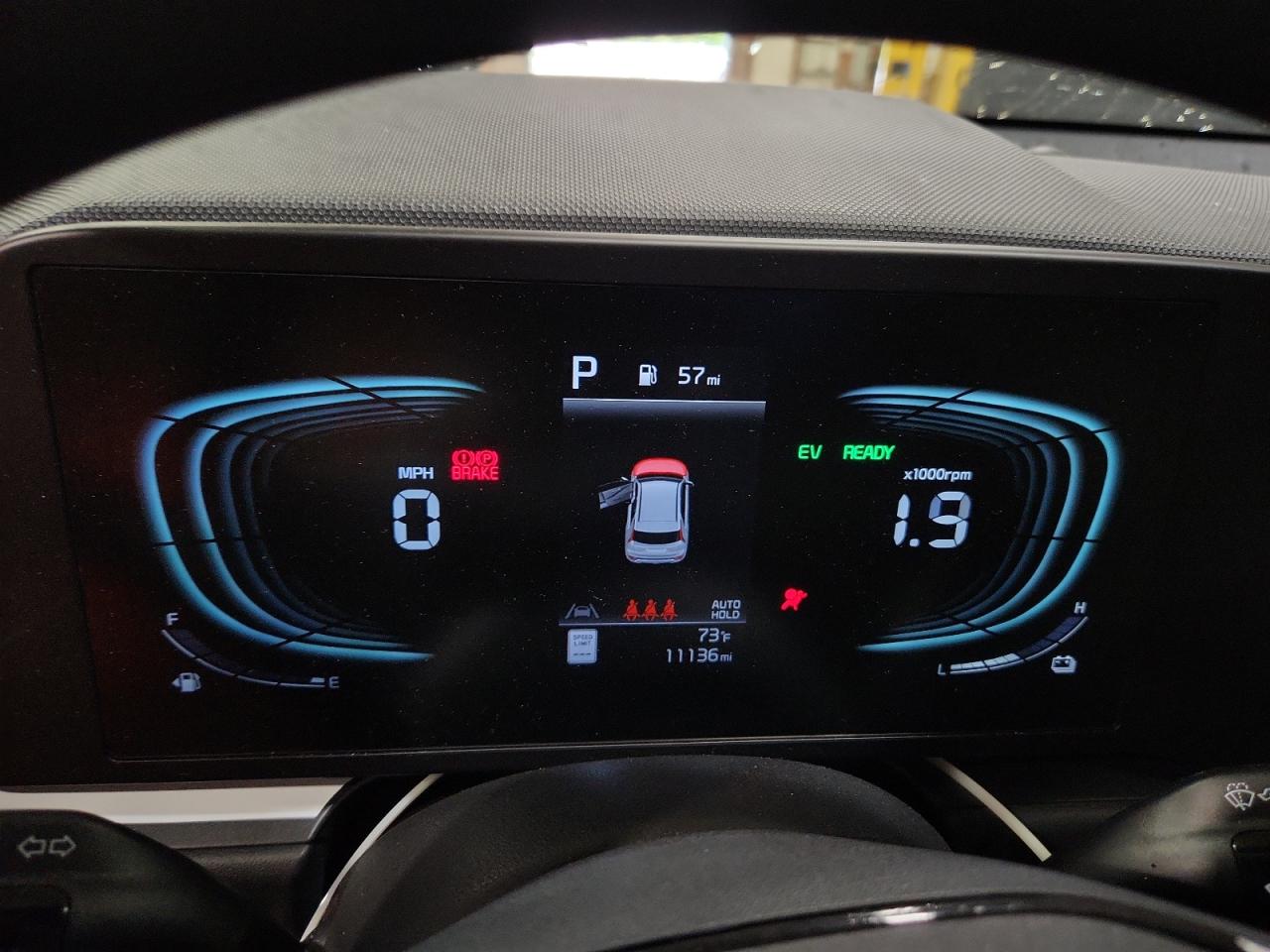 2026 Kia Niro Lx Gray vin: KNDCP3LE9T5325187 Damage: Warning Light - Air Bag, On, Unacceptable