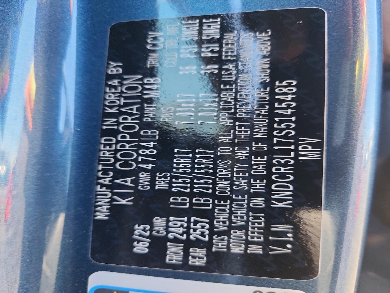 2025 Kia Niro Wind Синий vin: KNDCR3L17S5145485