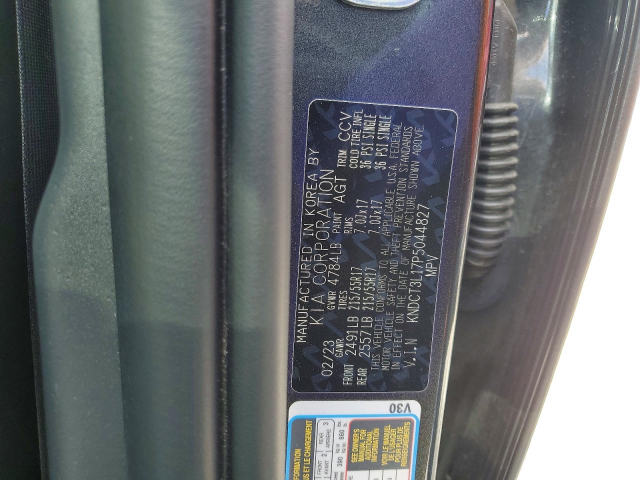 2023 Kia Niro Wave Charcoal vin: KNDCT3L17P5044827