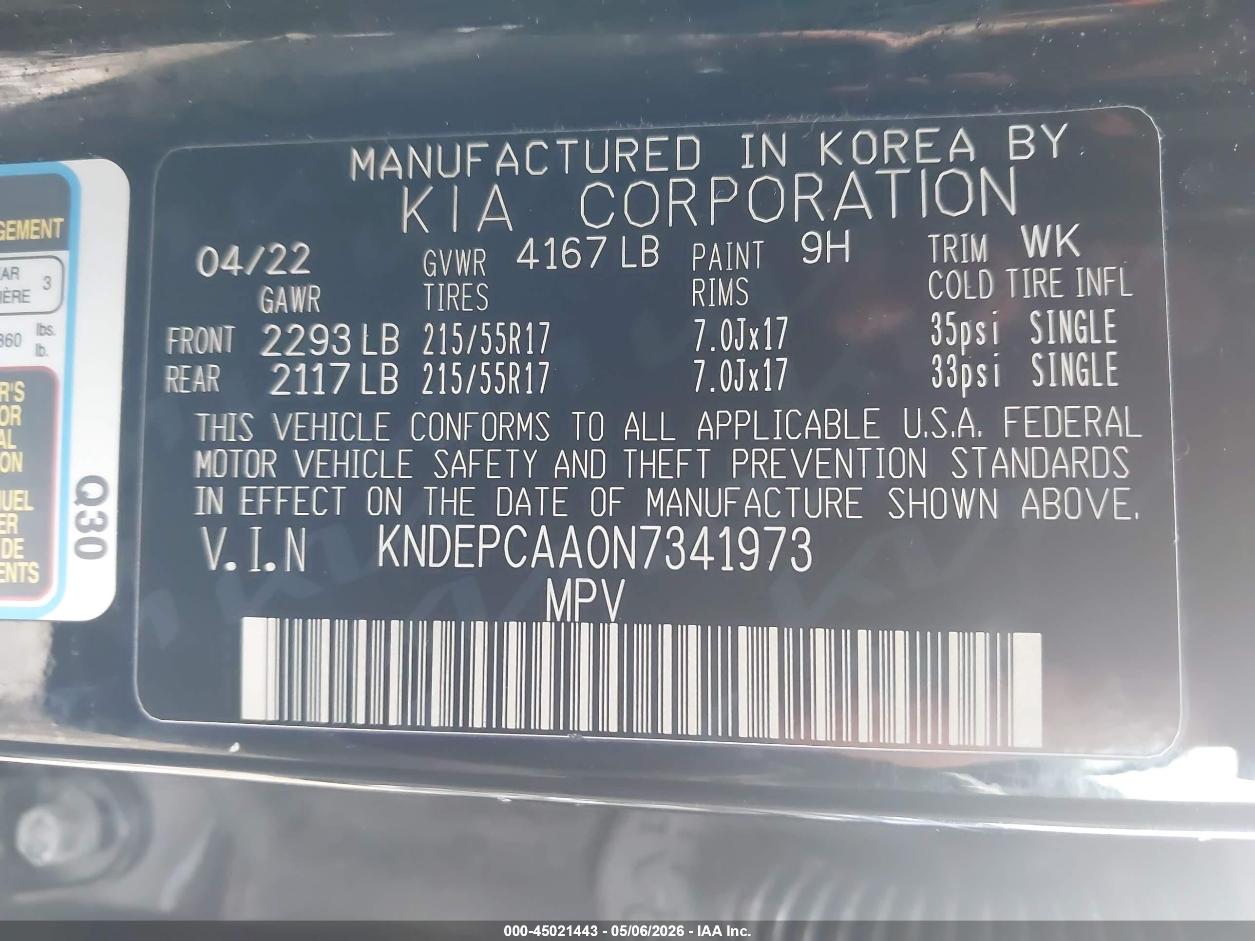 2022 Kia Seltos Lx Black vin: KNDEPCAA0N7341973