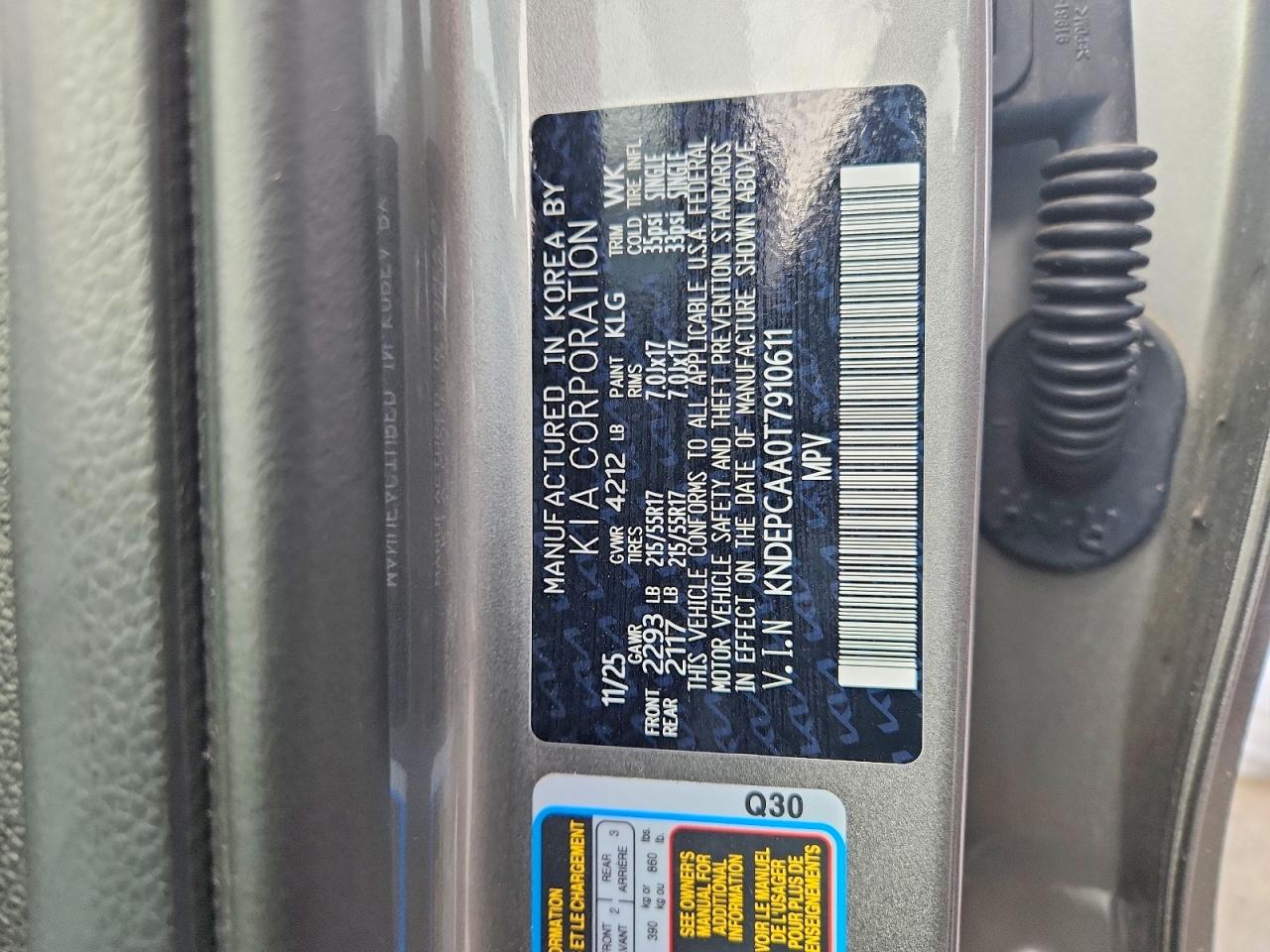 2026 Kia Seltos Lx Gray vin: KNDEPCAA0T7910611