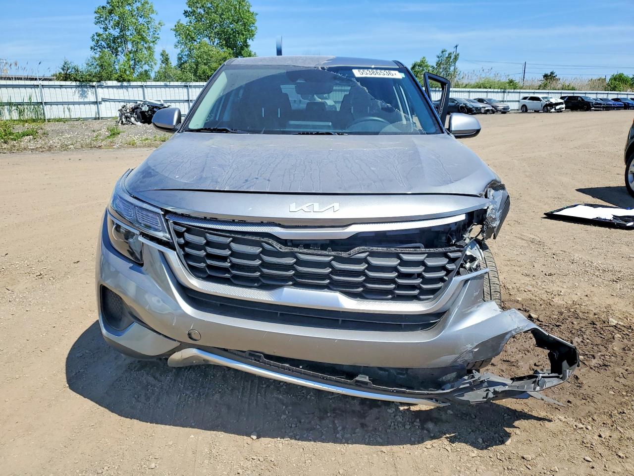 2023 Kia Seltos Lx Gray vin: KNDEPCAA4P7450181