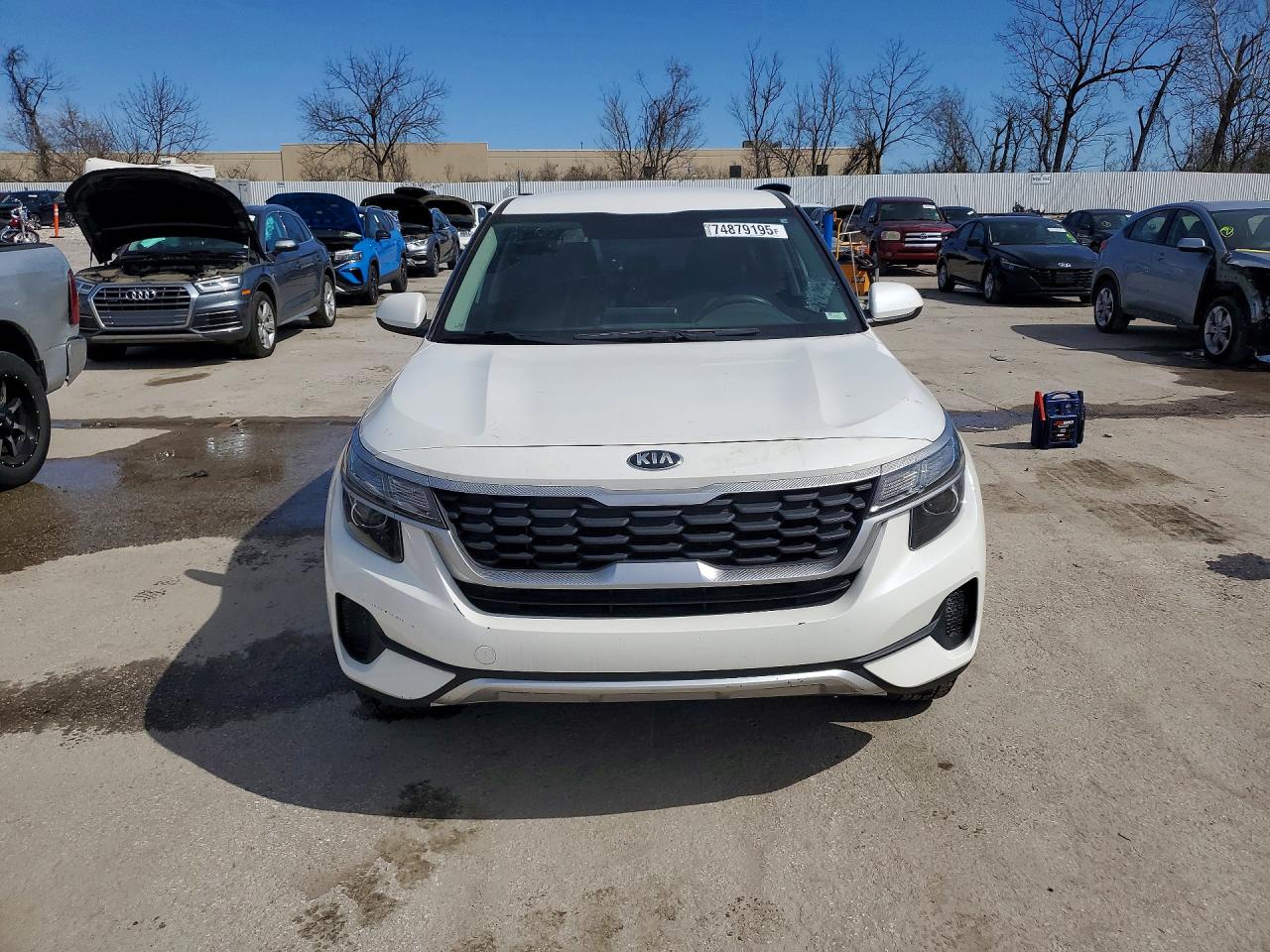 2021 Kia Seltos Lx Белый vin: KNDEPCAA6M7136737