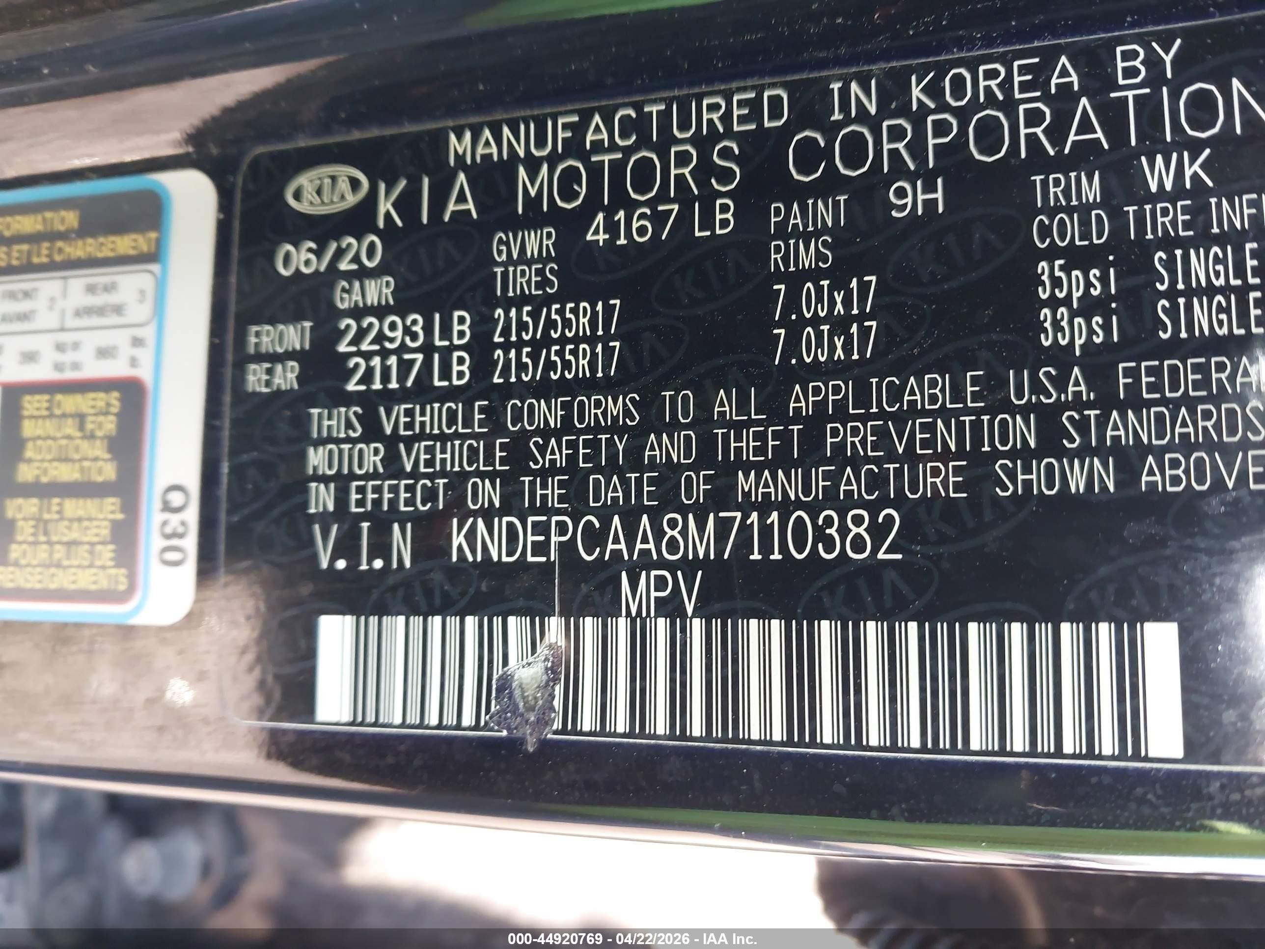 2021 Kia Seltos Lx Black vin: KNDEPCAA8M7110382